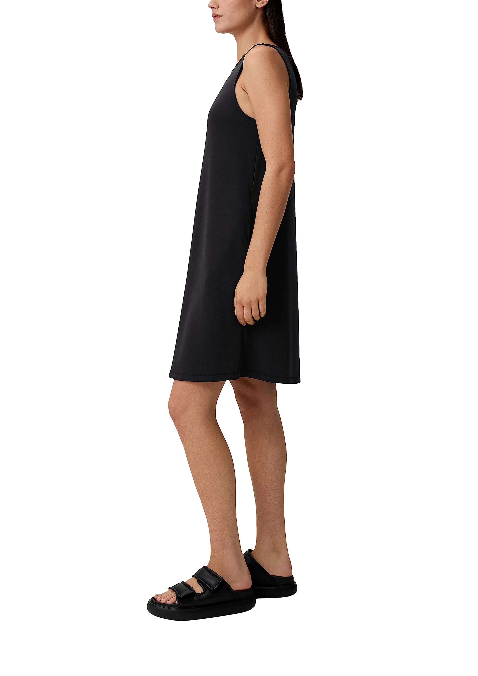 comma-midi-kleid-gr-e-34-schwarz-jersey-modal image 3