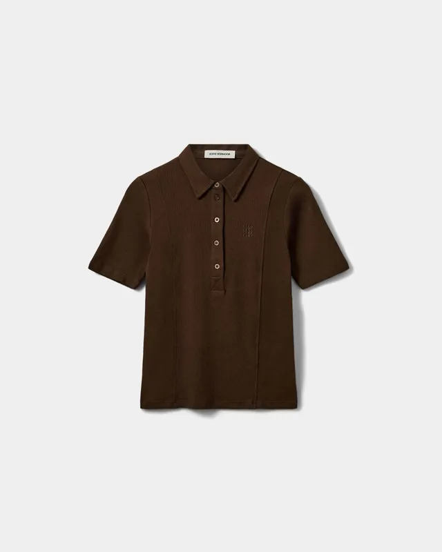 sofie-schnoor-women-baelasw-polo-shirt-dunkelbraun-baumwolle image 1