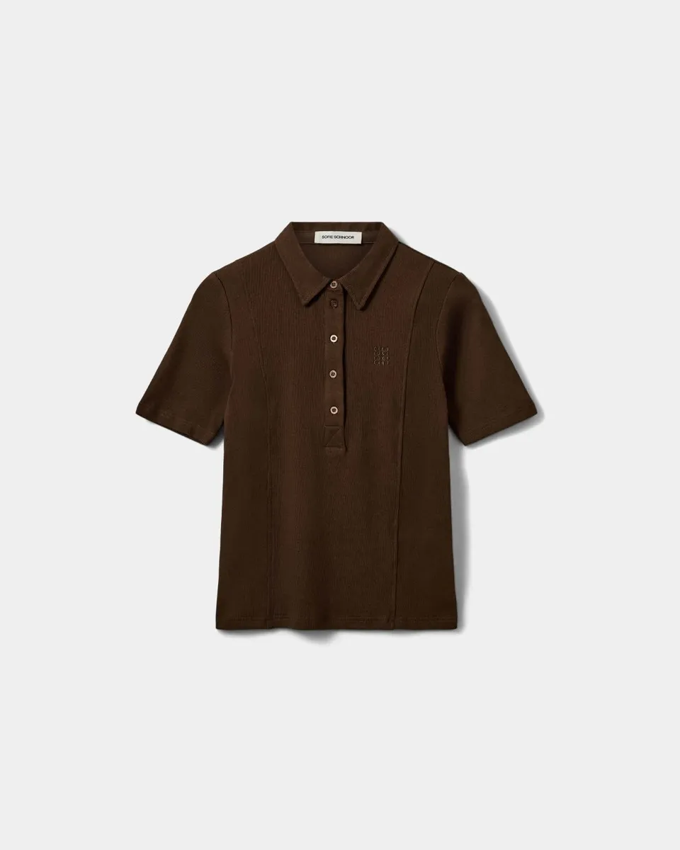 sofie-schnoor-women-baelasw-polo-shirt-dunkelbraun-baumwolle image 1