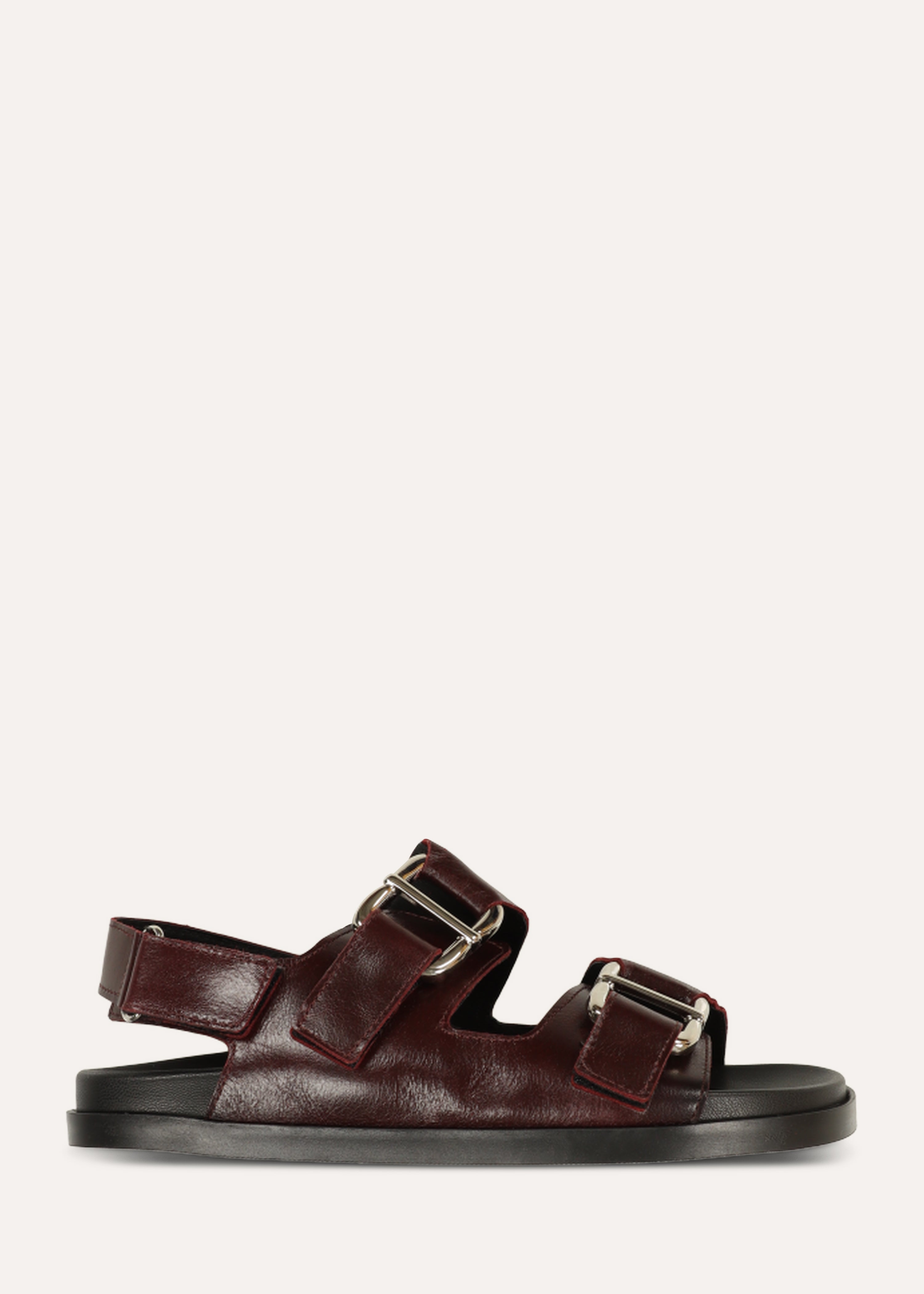 la-f-e-marabout-e-sandalen-bordeaux-leder-flach-riemen image 3