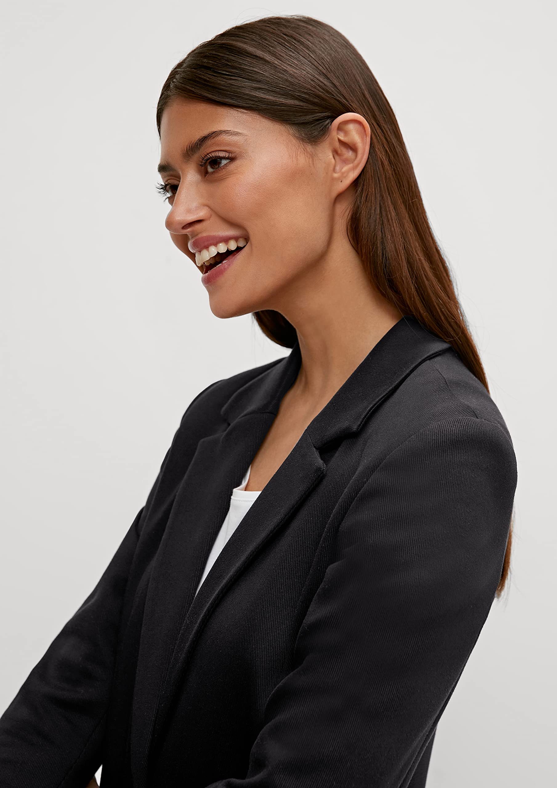 comma-blazer-langarm-blazer-damen-schwarz-gr-e-34-elegant image 3