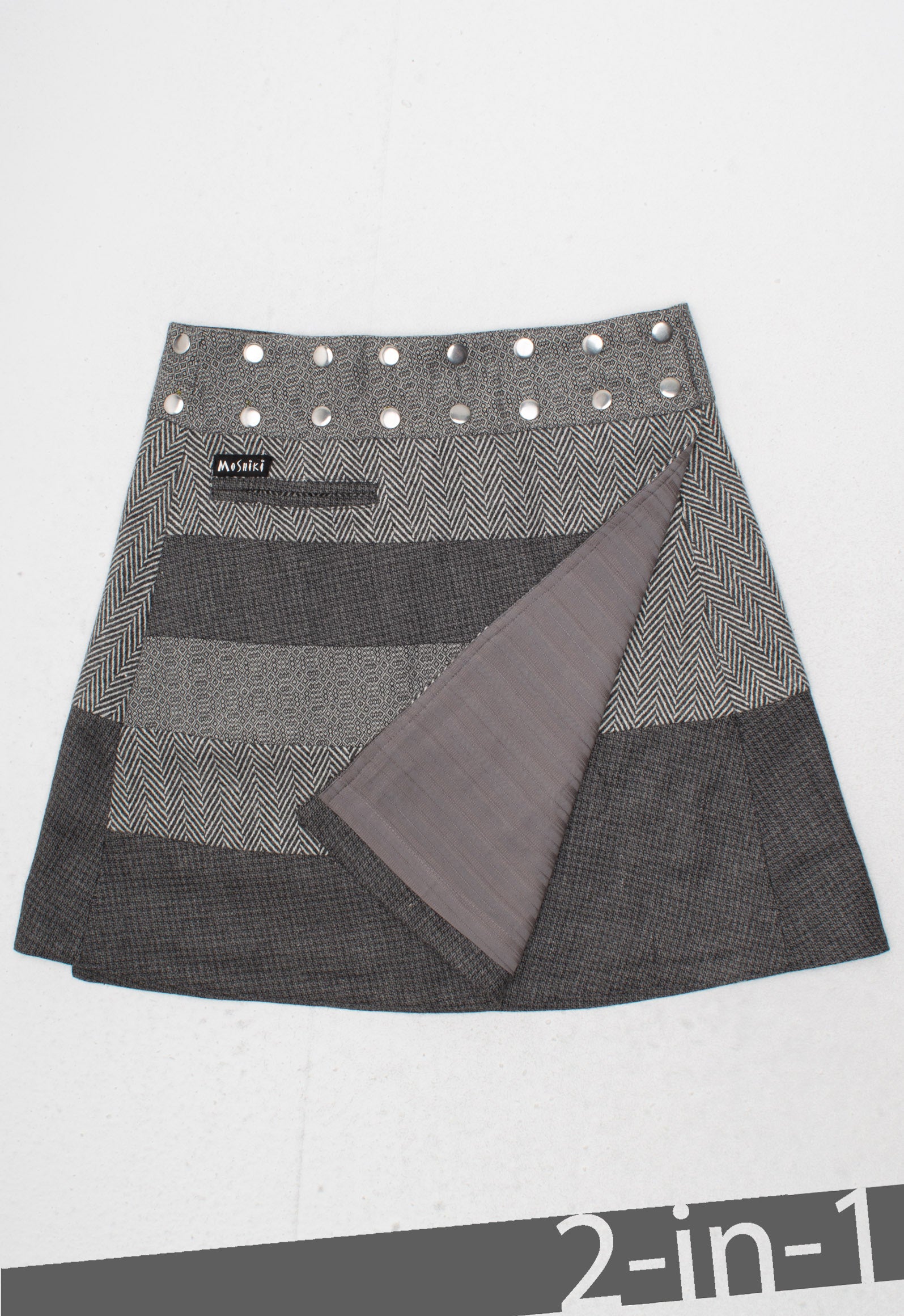 moshiki-hot-cookie-30-wickelrock-48cm-tweed-wolle image 1