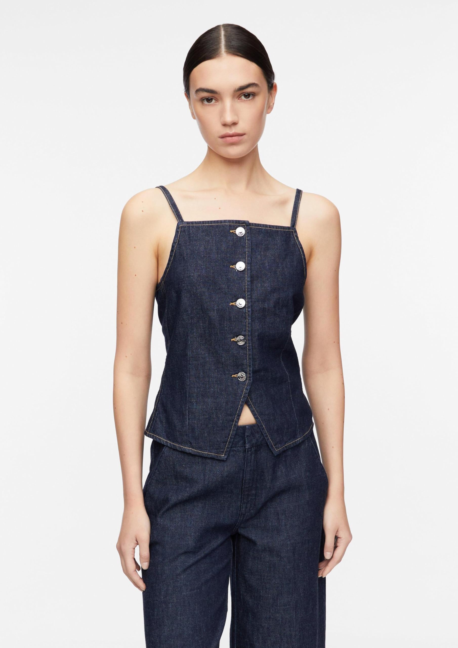 comma-jeans-denim-top-karreeausschnitt-gr-38-rmellos image 6