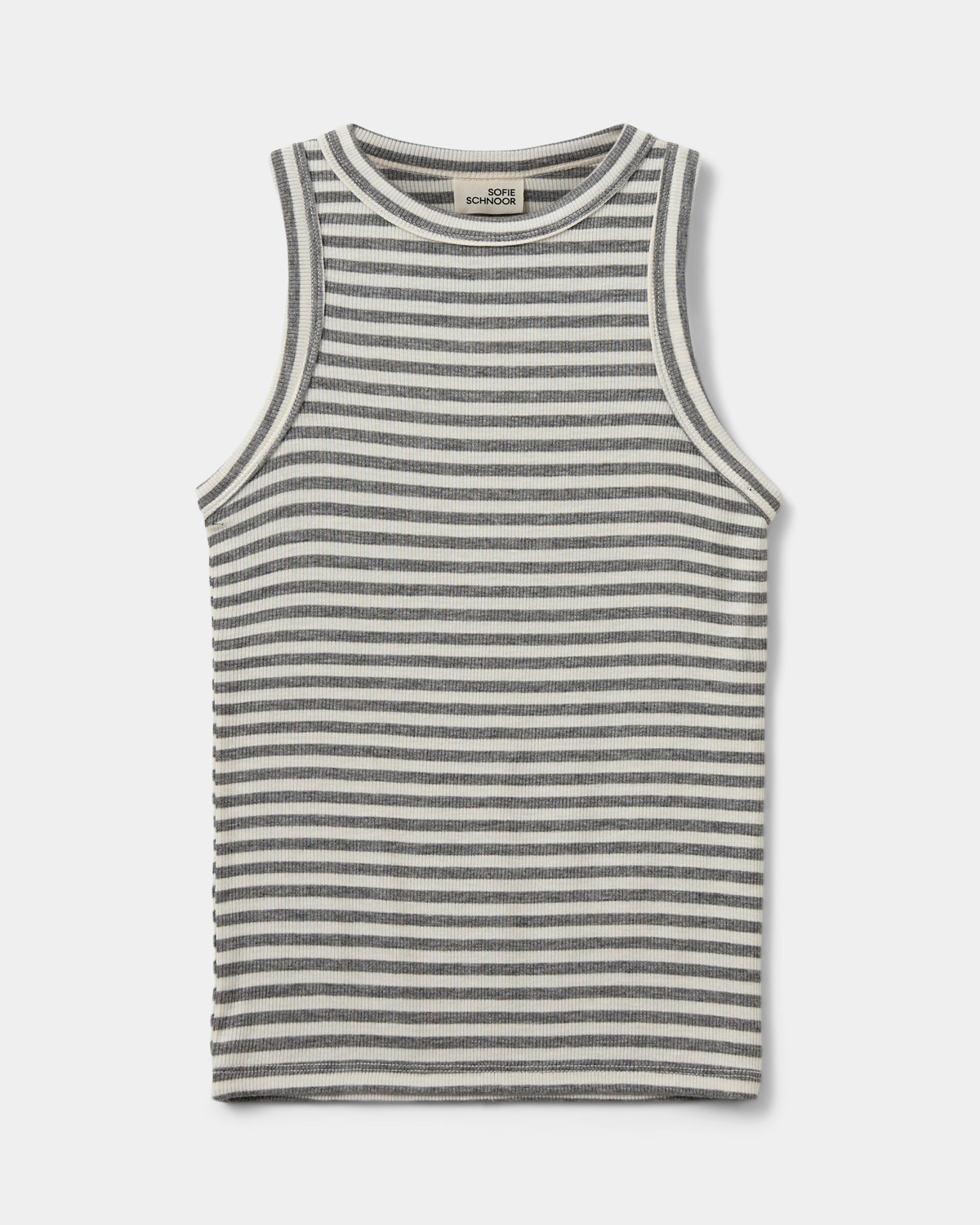 sofie-schnoor-young-julliesy-top-grey-striped-viskose image 1