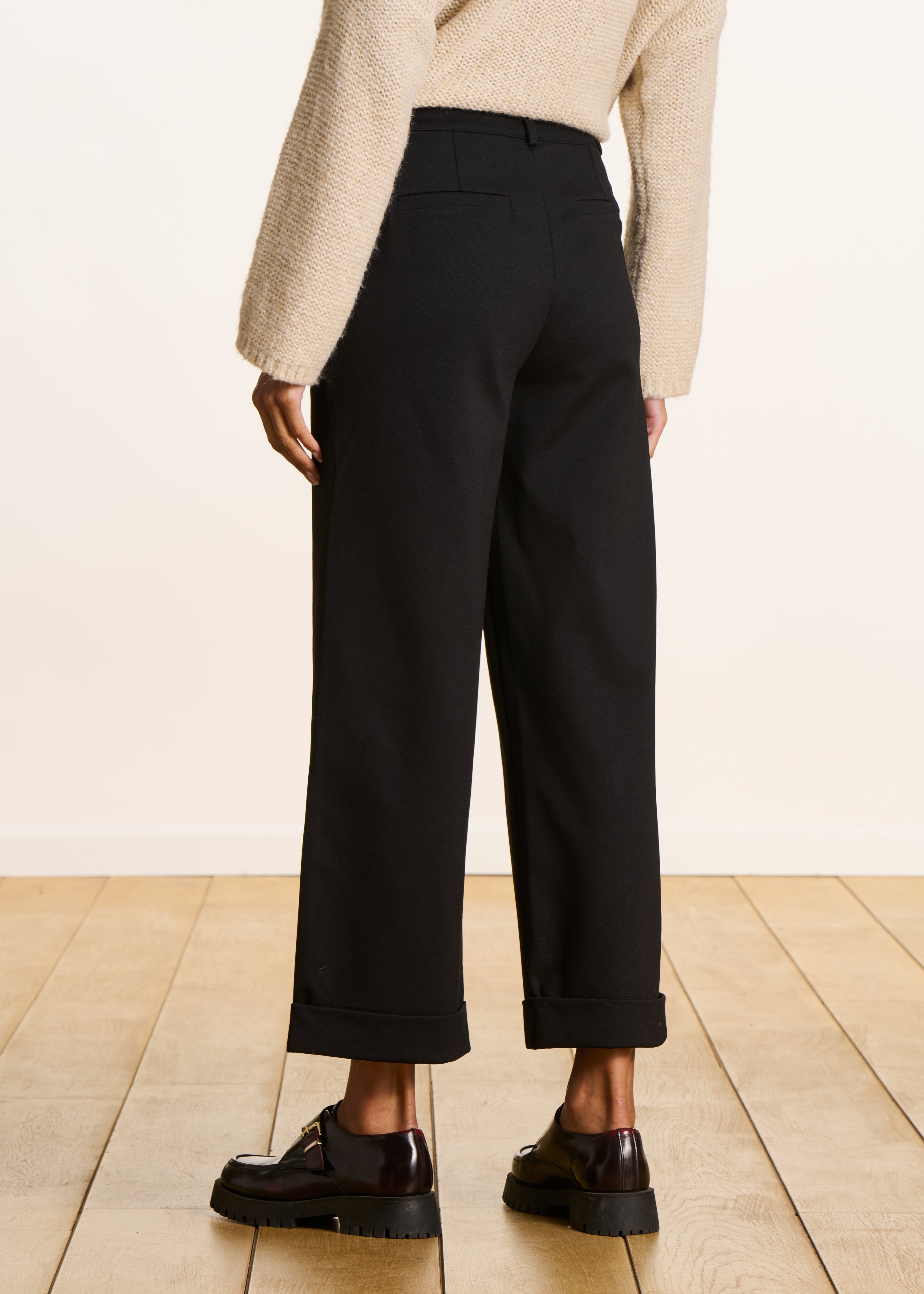 la-f-e-marabout-e-pantalons-hose-schwarz-7-8-milano image 3