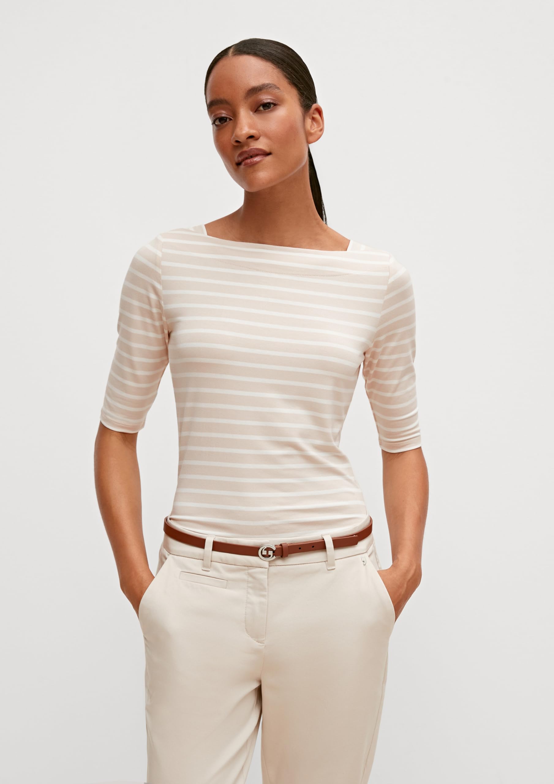 comma-streifenshirt-slim-fit-damen-t-shirt-gestreift image 5