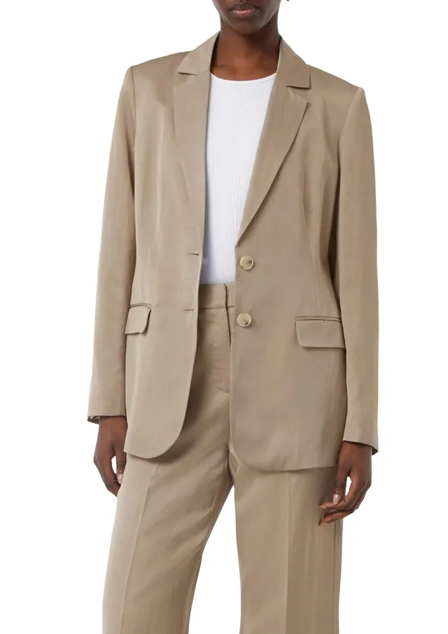 comma-satin-blazer-leinenmix-regular-fit image 1