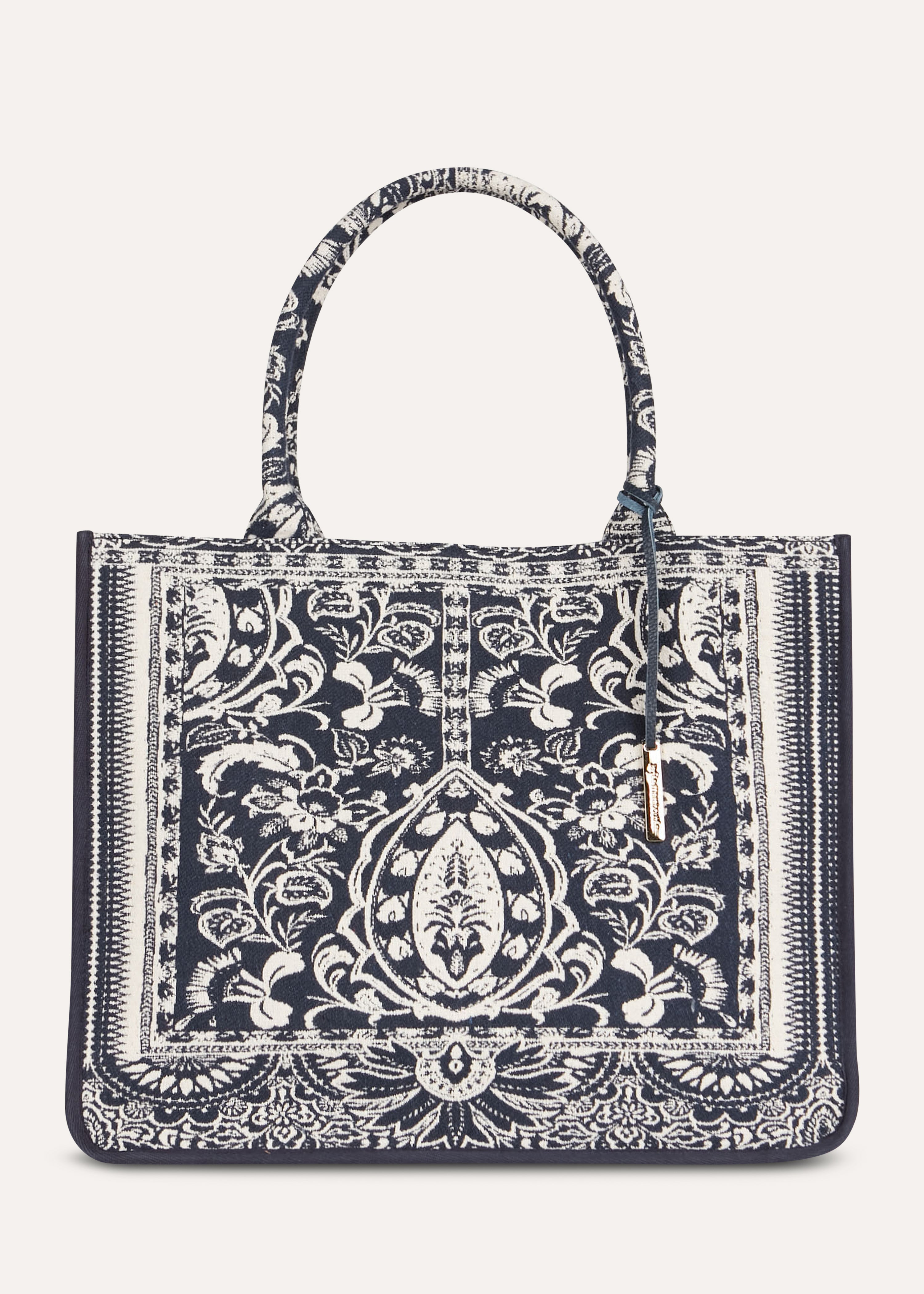 la-f-e-marabout-e-tromso-shopper-navy-jacquard-baumwolle image 5