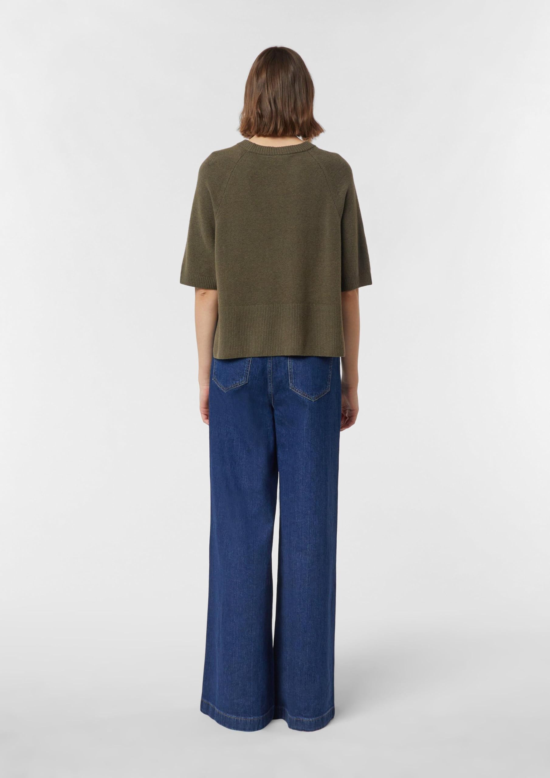 comma-knitwear-strickpullover-creme-relaxed-fit-kurzarm image 7