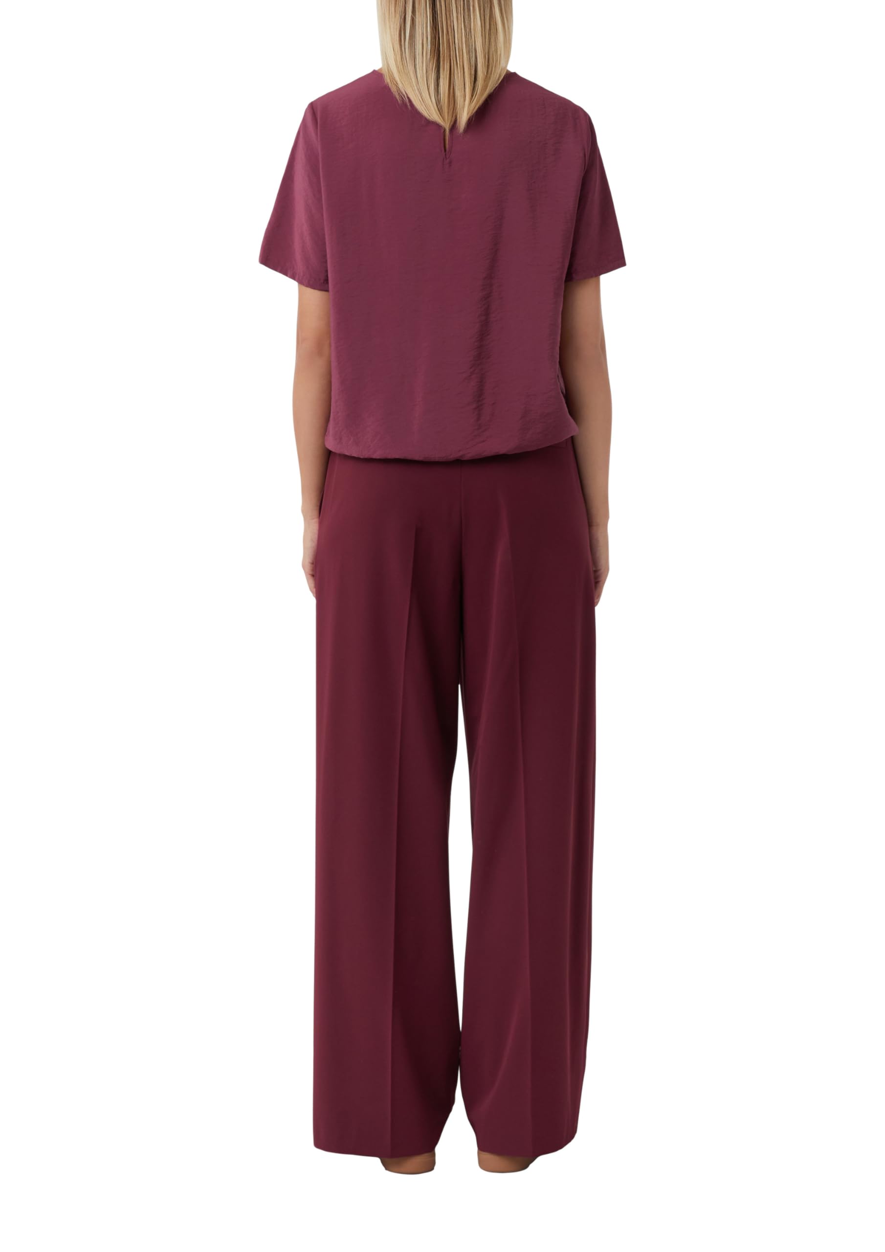 comma-bluse-kurzarm-raffung-regulierbarer-saum-36 image 2