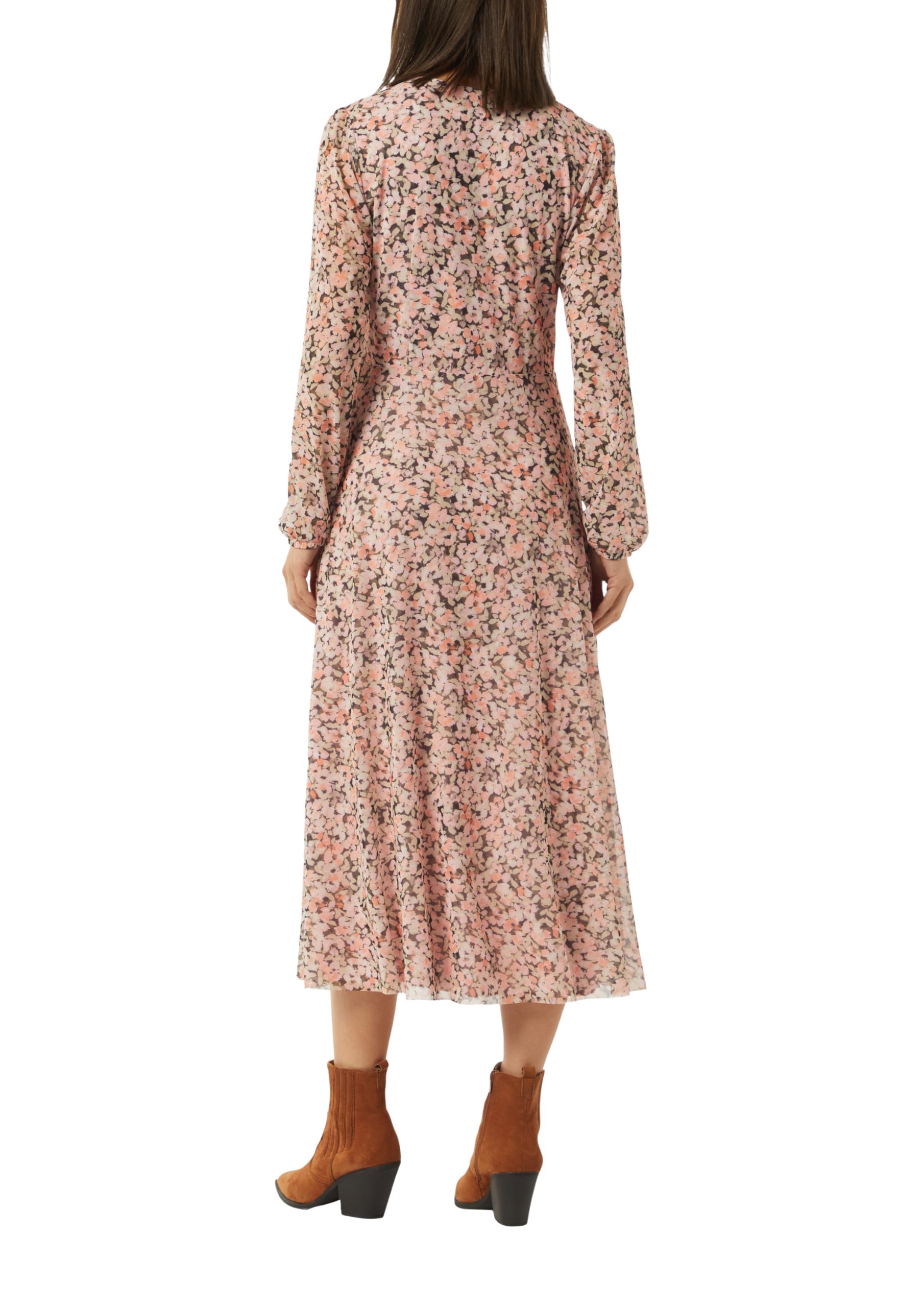 comma-dresses-midi-wickelkleid-mesh-print-gr-e-40 image 2