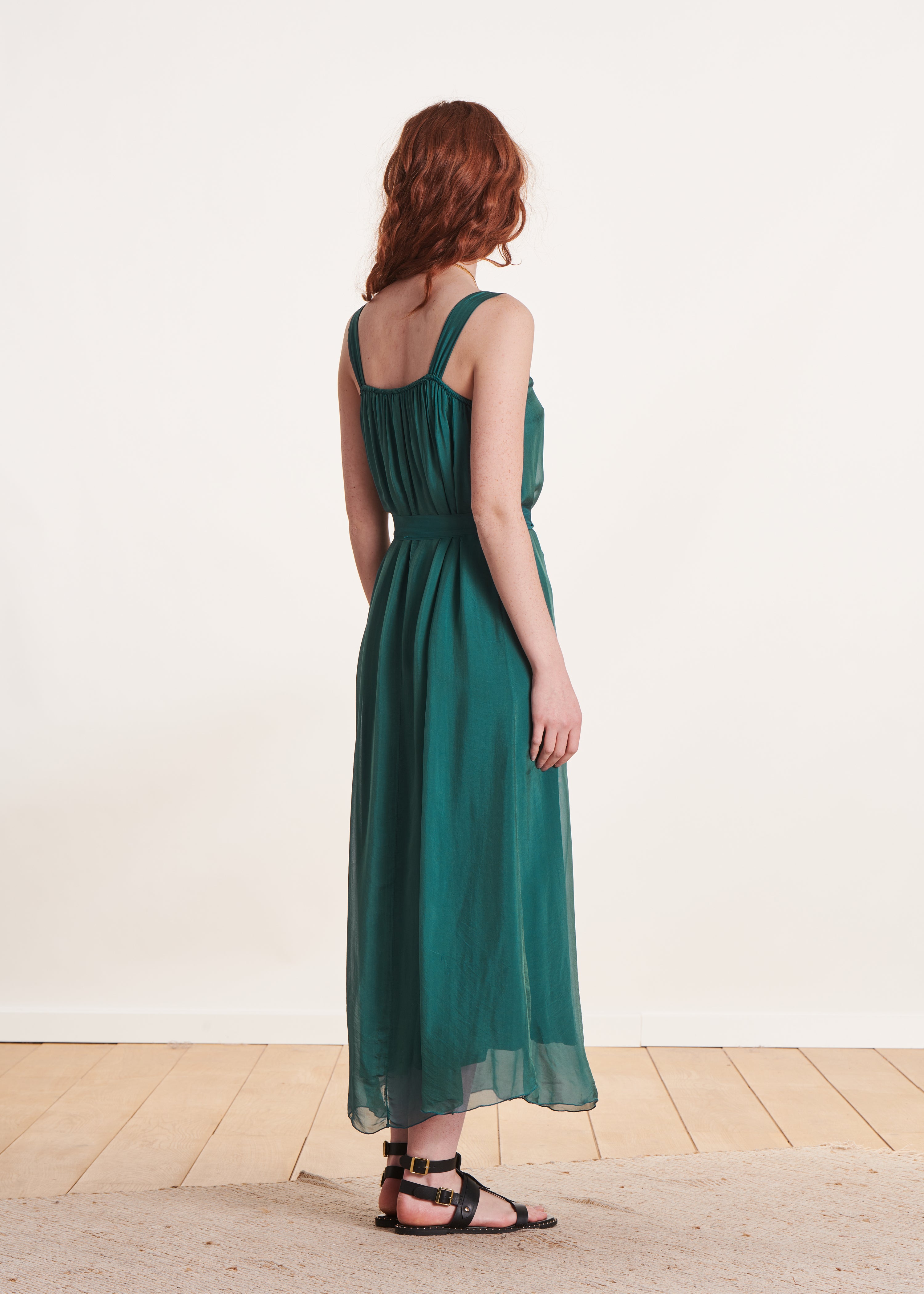 la-f-e-marabout-e-kleid-petrol-lang-tr-ger-viskose-seide image 2