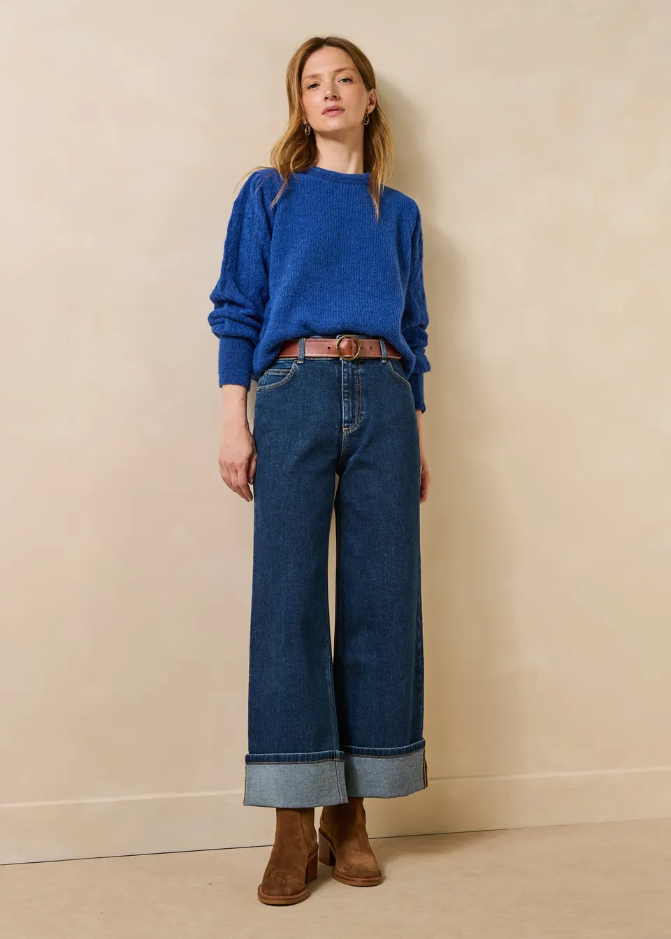 la-f-e-marabout-e-gawson-jeans-blau-cropped-wide-leg-gr-36 image 1