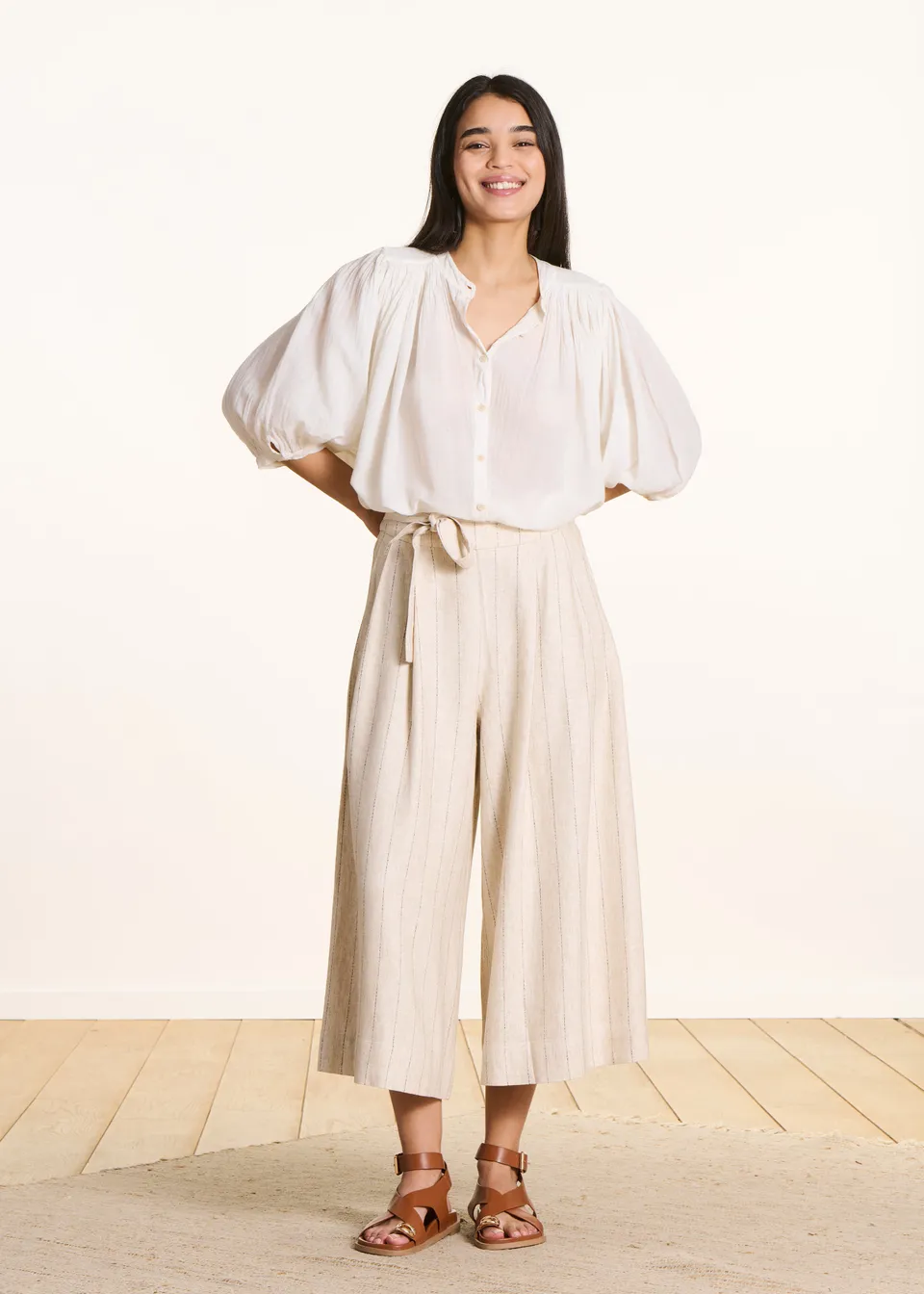 la-f-e-marabout-e-dactus-hose-beige-gestreift-weit-34 image 1