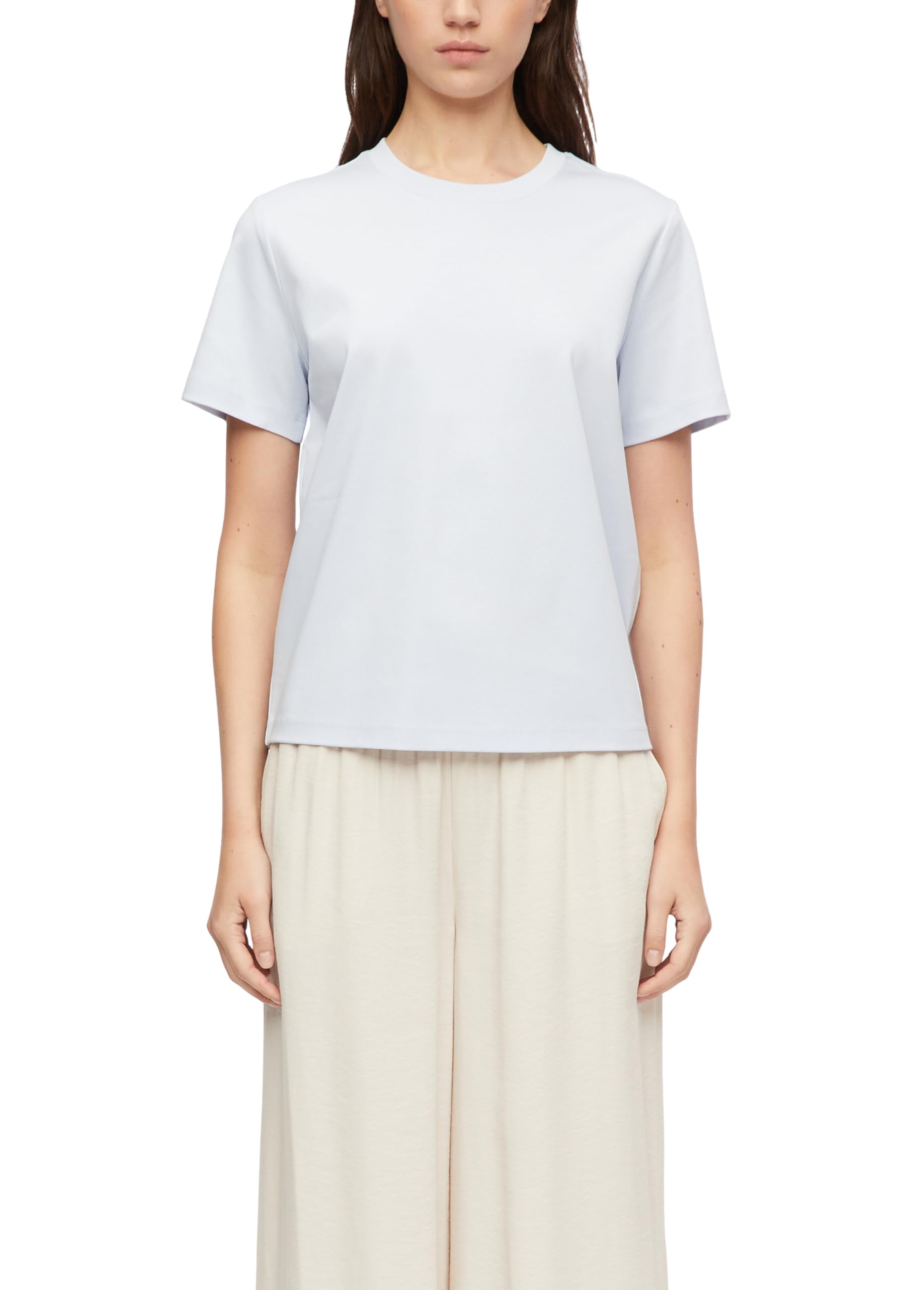 comma-basic-t-shirt-damen-top-baumwolle image 1