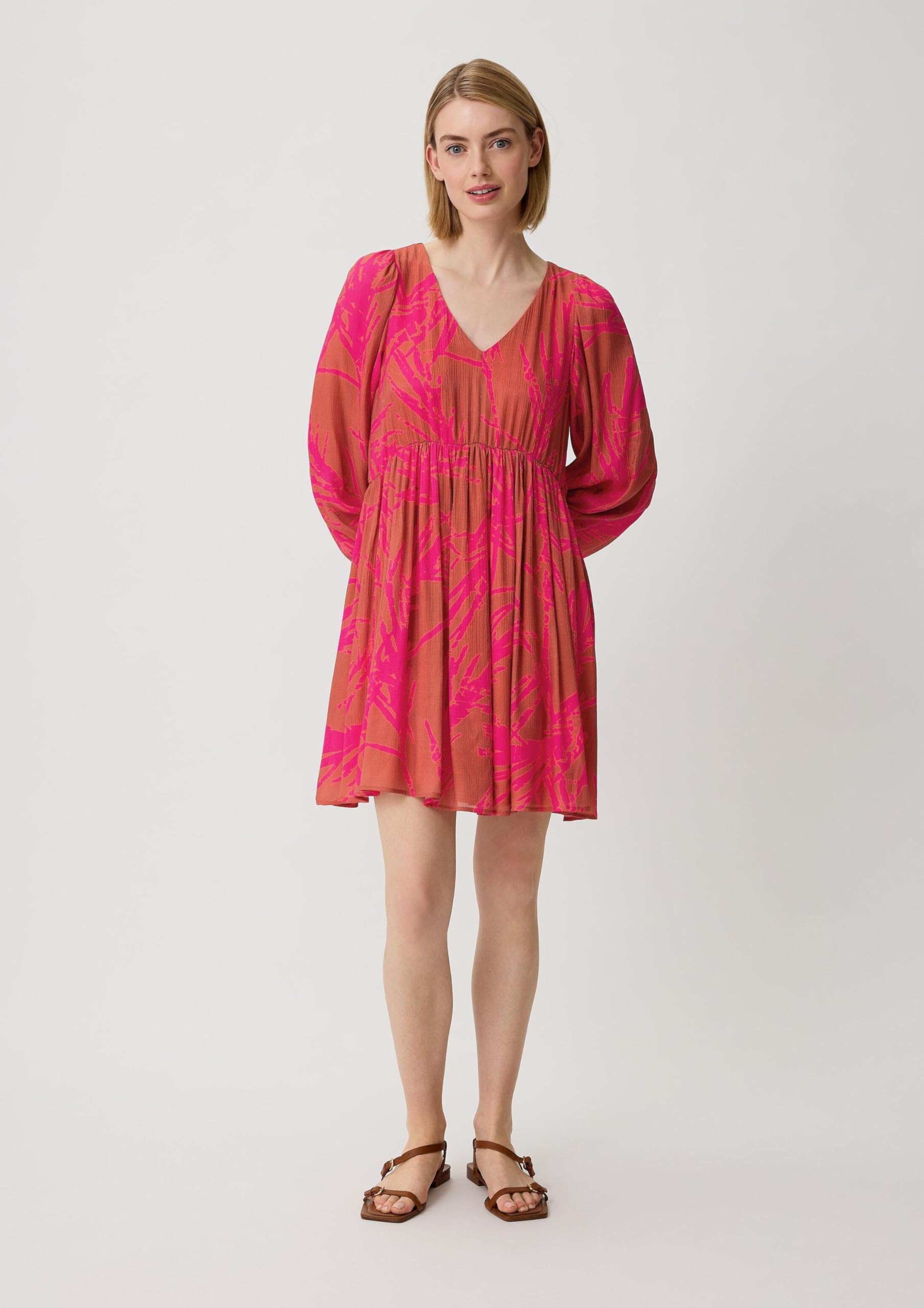 comma-dobby-kleid-damen-gr-34-kurz-allover-print image 5
