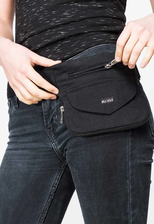 moshiki-side-pocket-5-g-rteltasche-baumwolle-schwarz-2 image 1
