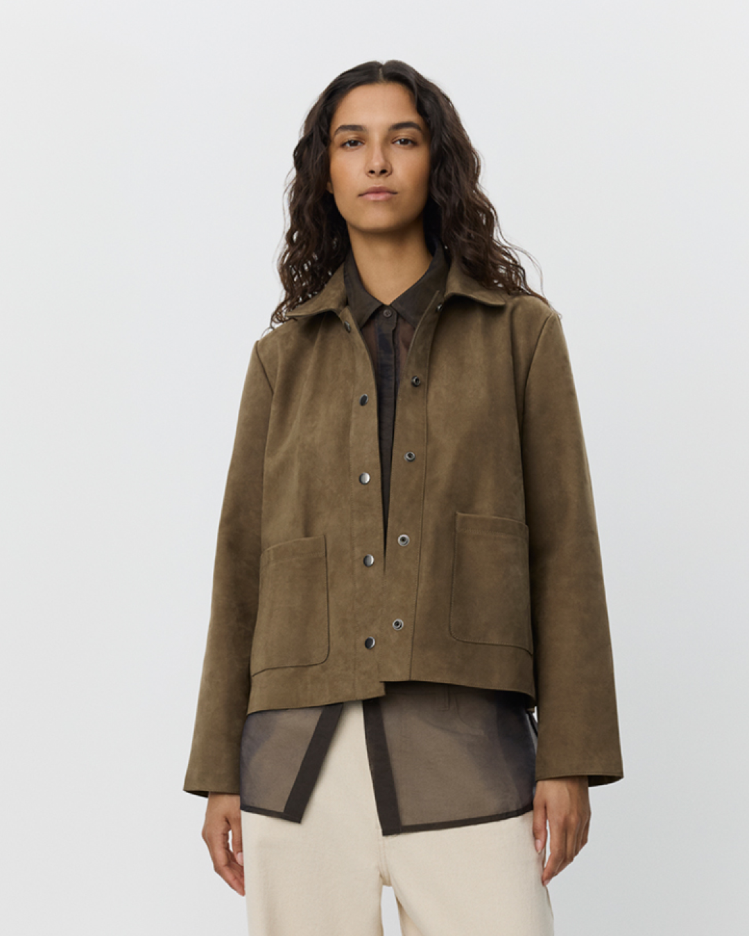 sofie-schnoor-martinasw-jacket-lederjacke-army-green image 5