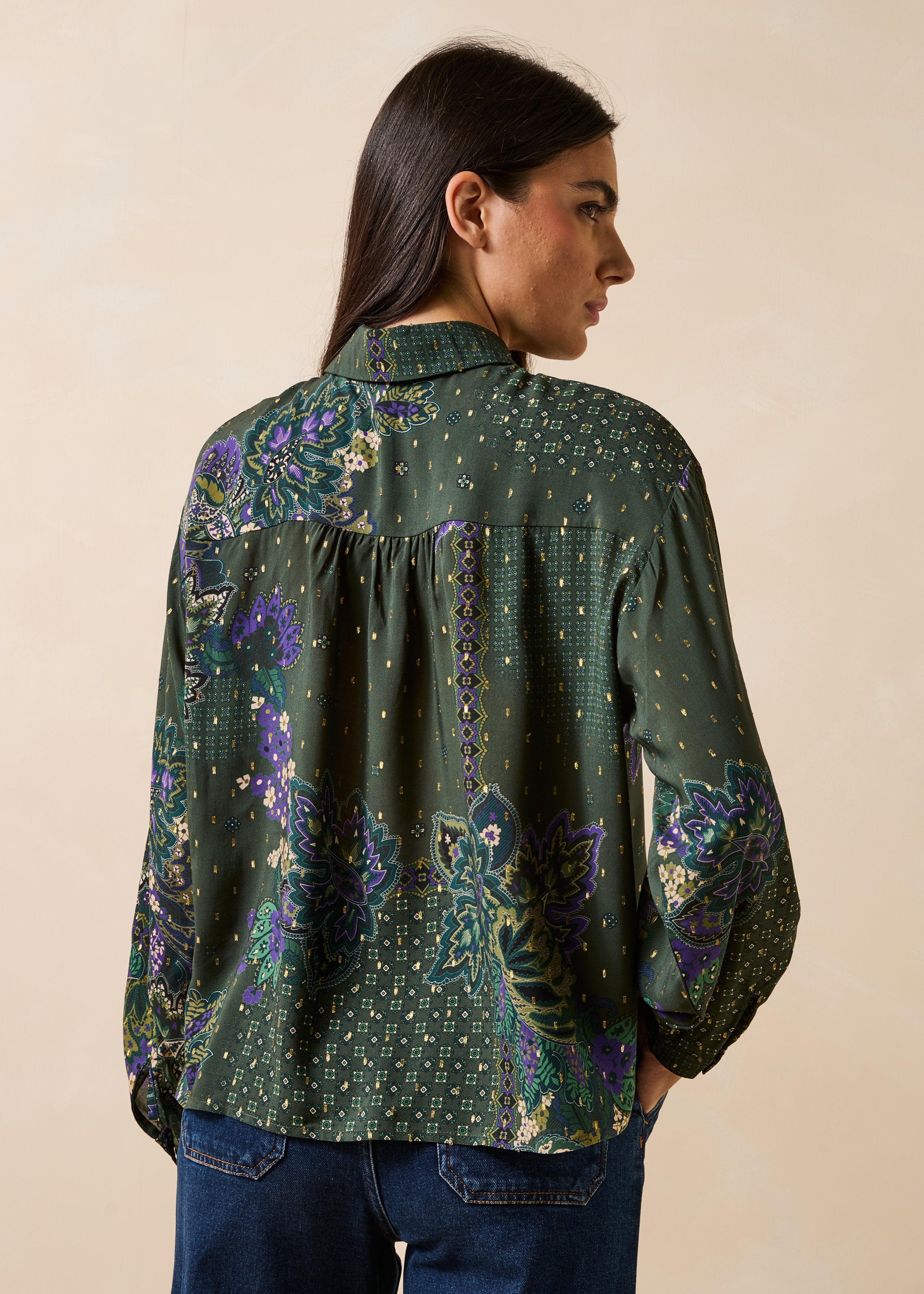 la-f-e-marabout-e-gallim-bluse-gr-n-ecovero-gold image 3