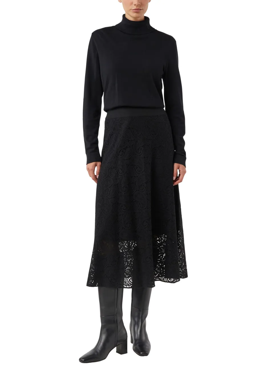 comma-spitzenrock-lang-gr-32-midirock-f-r-damen image 1