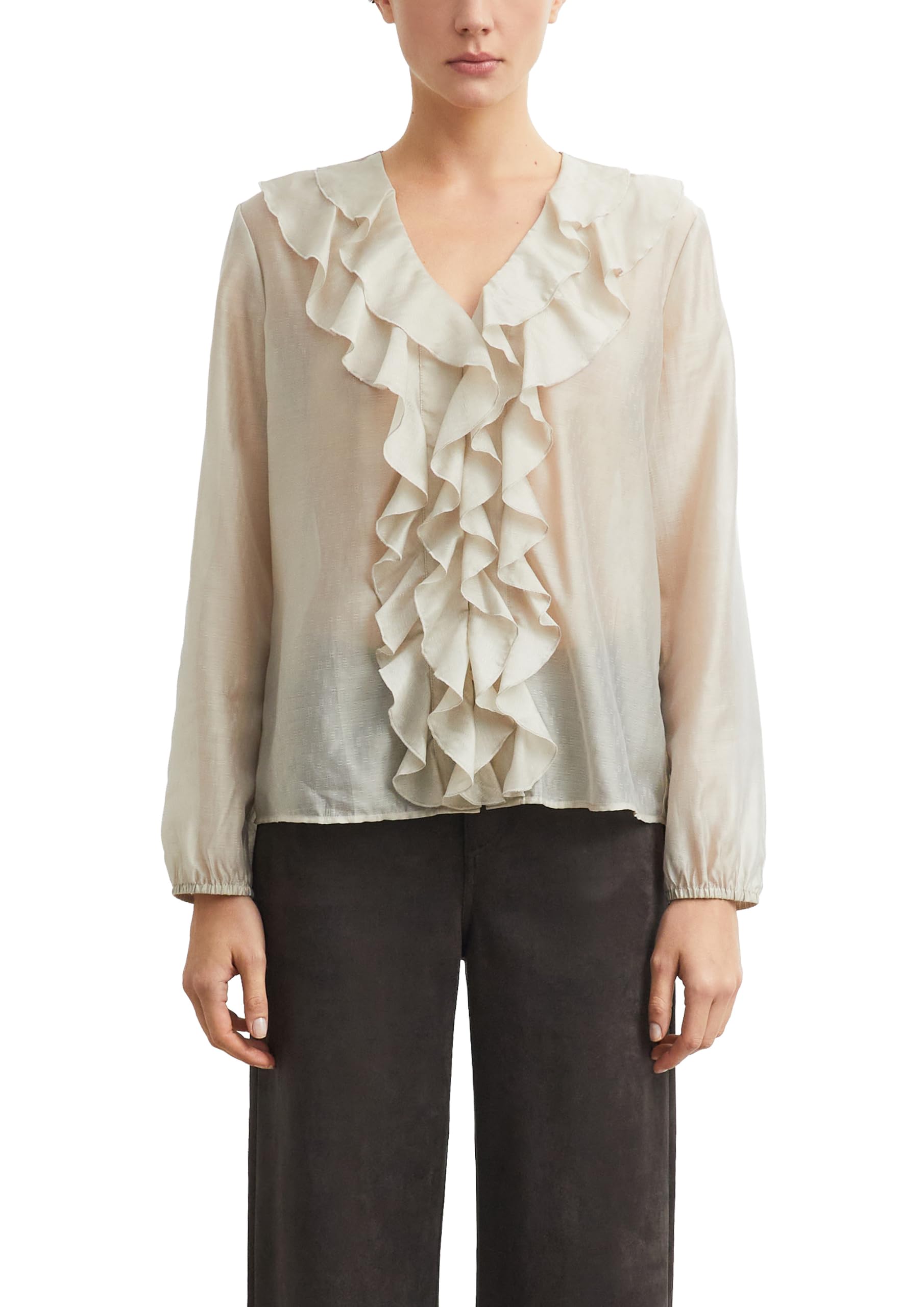 comma-blouses-bluse-jacquard-v-ausschnitt-gr-e-44 image 8