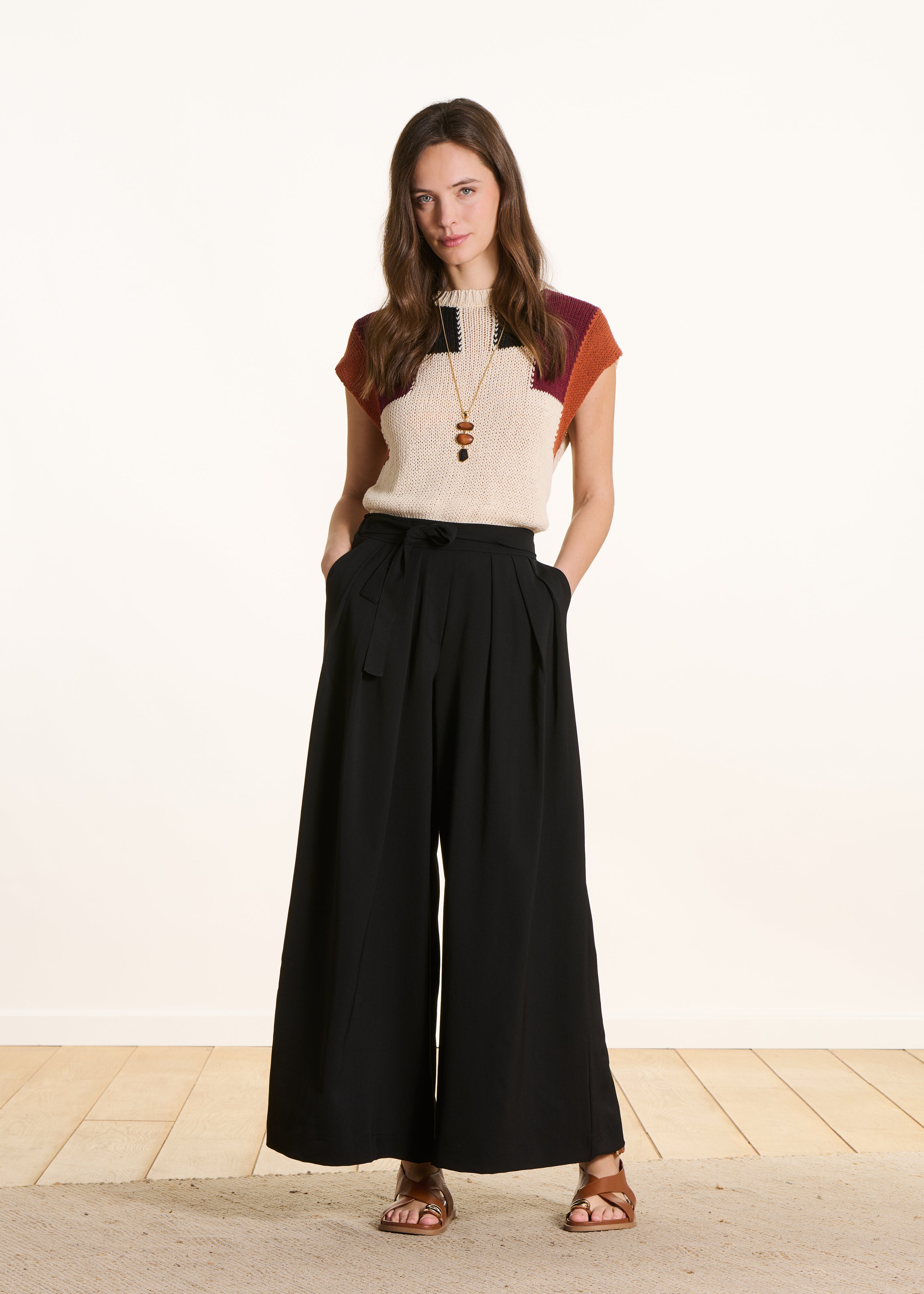 la-f-e-marabout-e-espo-hose-schwarz-weit-bindeg-rtel image 1