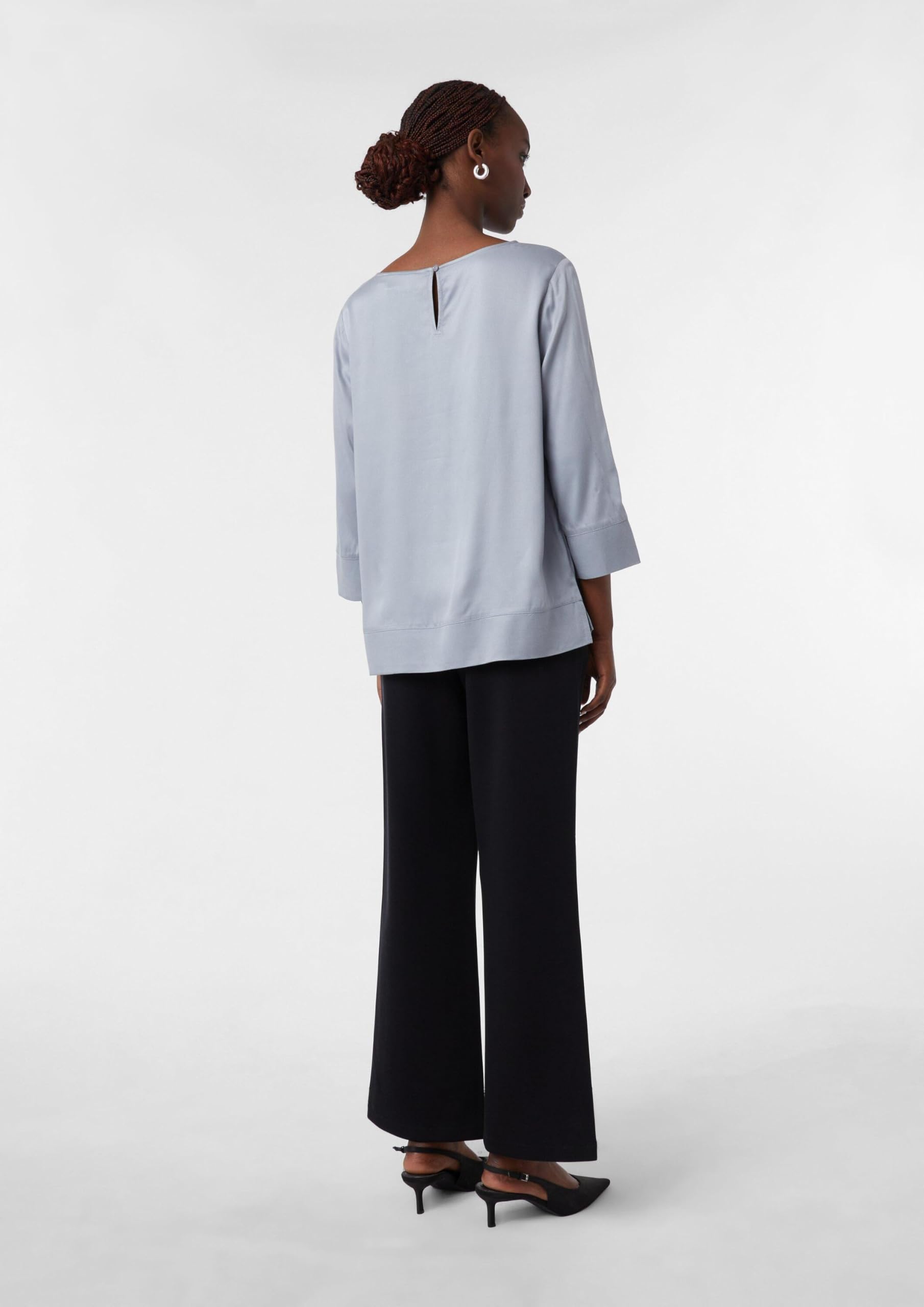 comma-blouses-viskosebluse-3-4-arm-blau-36-schlitzdetails image 8