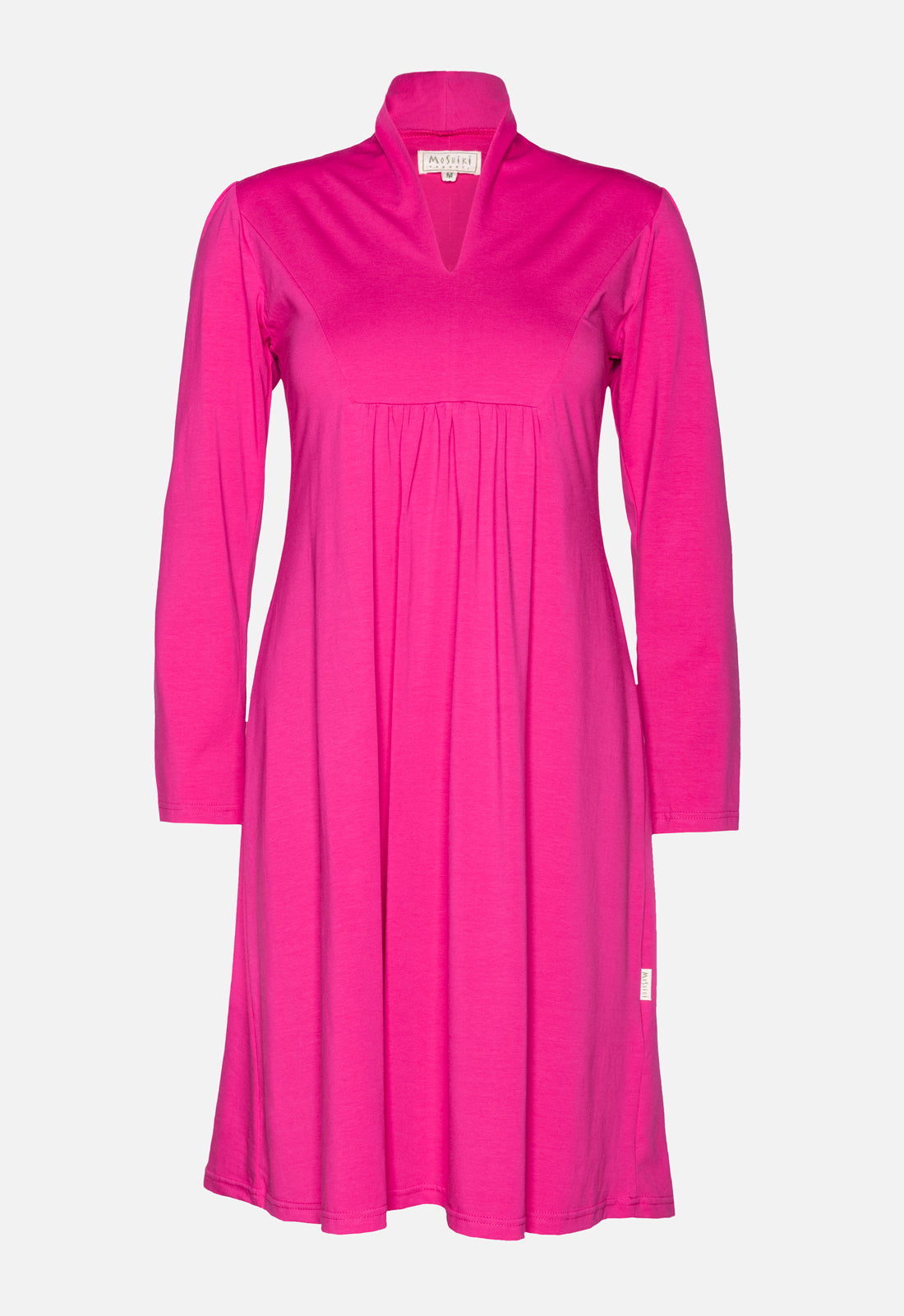 moshiki-dress-i-101-w25dress-g1-jerseykleid-emerald-v-ausschnitt image 5
