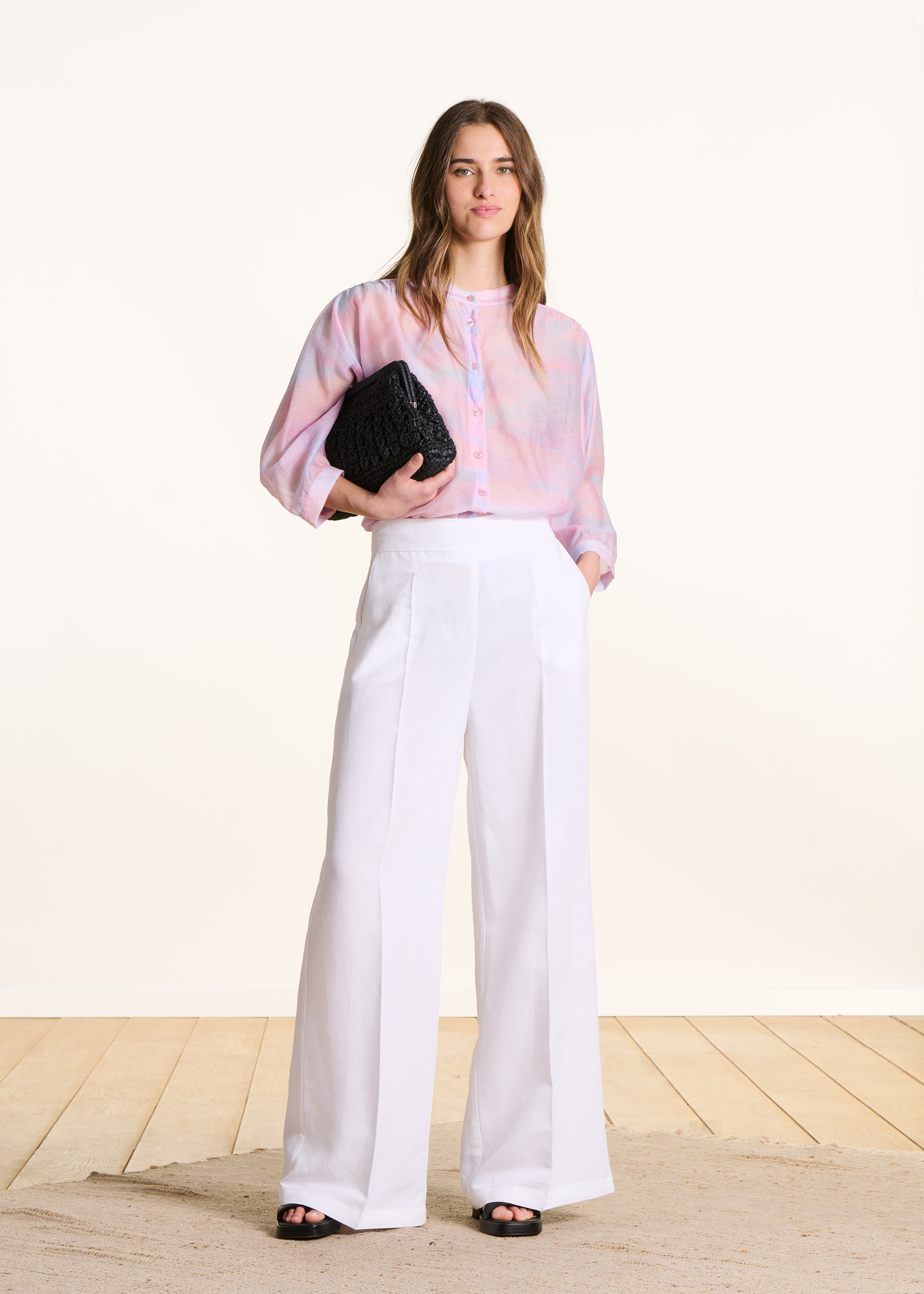 la-f-e-marabout-e-derick-hose-damen-wei-viskose-leinen-weit image 1