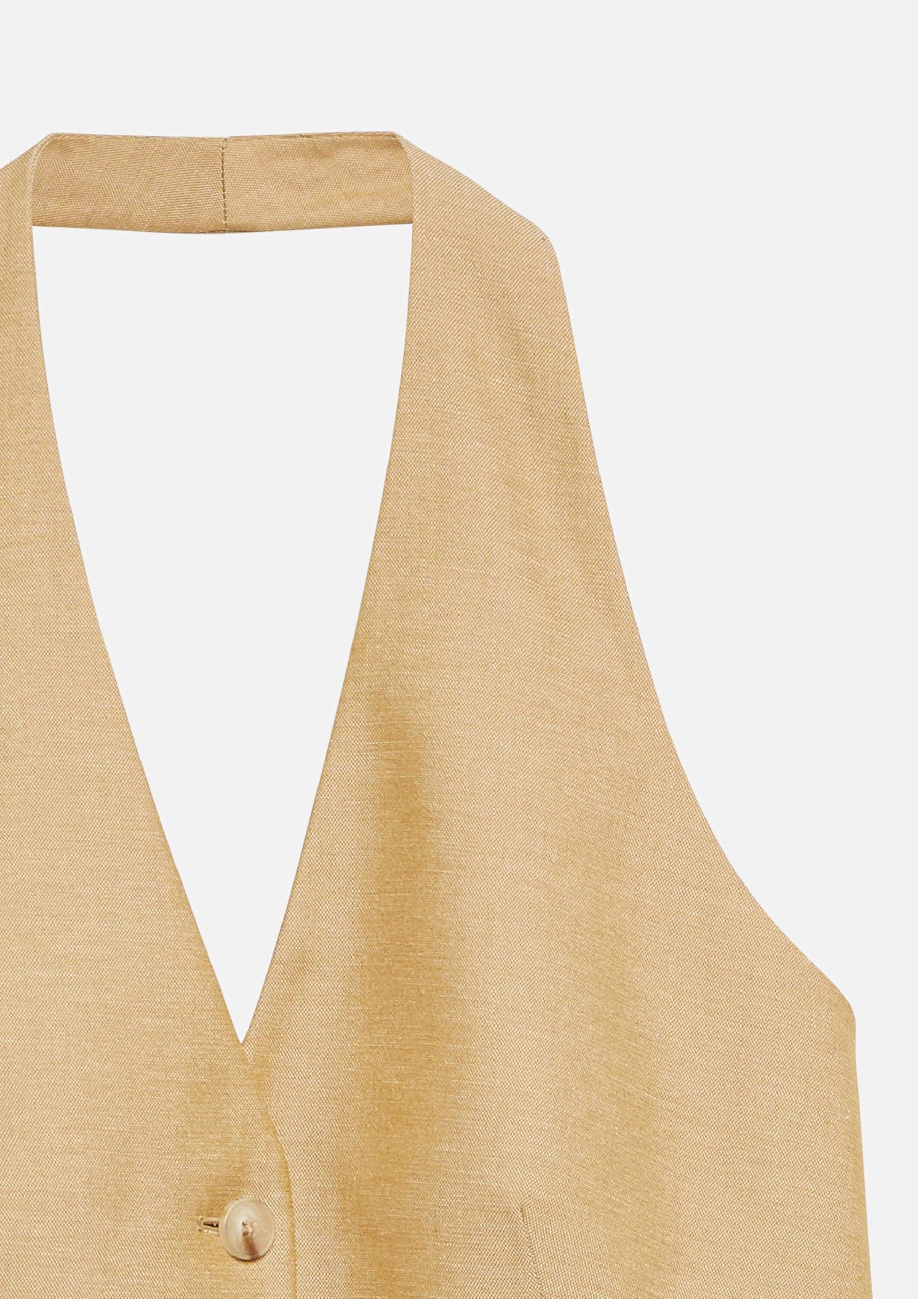 comma-jackets-indoor-weste-gr-36-leinenmix-sandstein-neckholder image 5