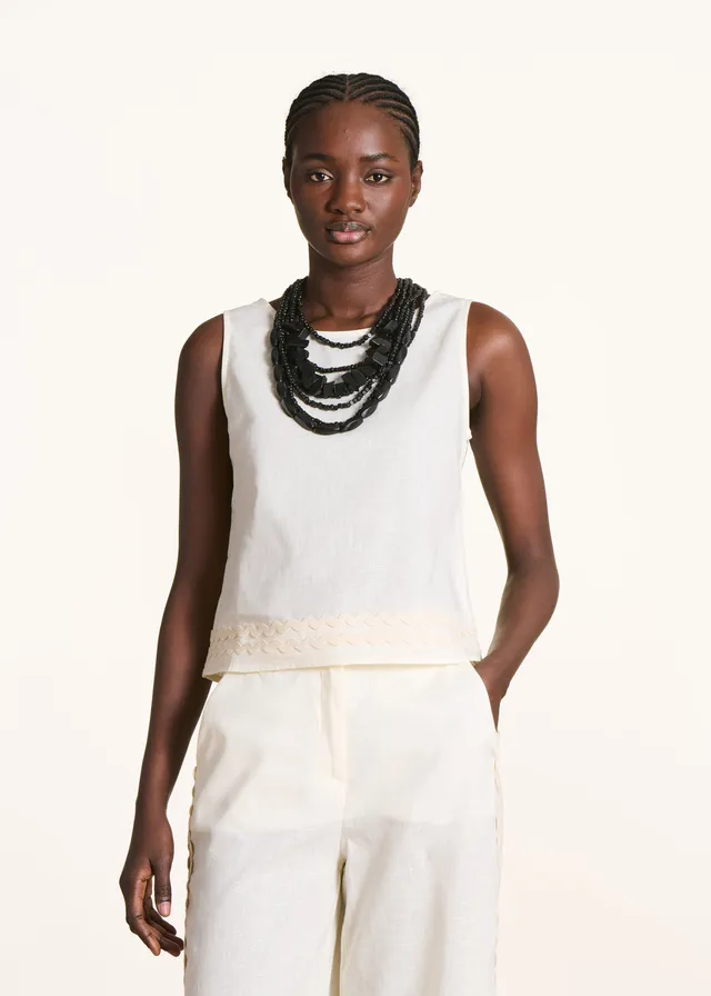 la-f-e-marabout-e-top-ecru-leinen-rmellos image 1