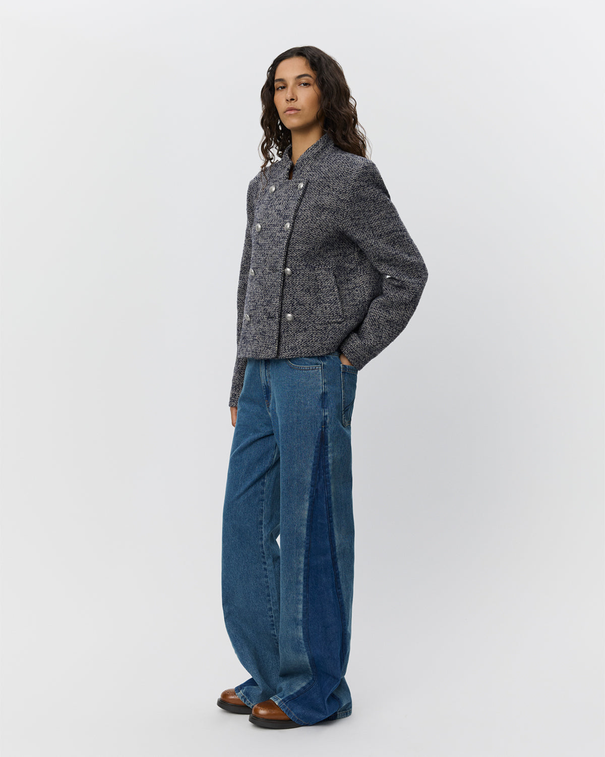 sofie-schnoor-women-emerysw-jacke-navy-boucle-wolle image 3