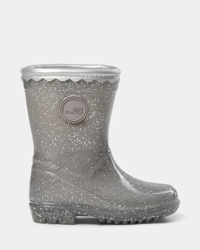sofie-schnoor-kids-perlask-gummistiefel-silber-glitzer-futter image 1