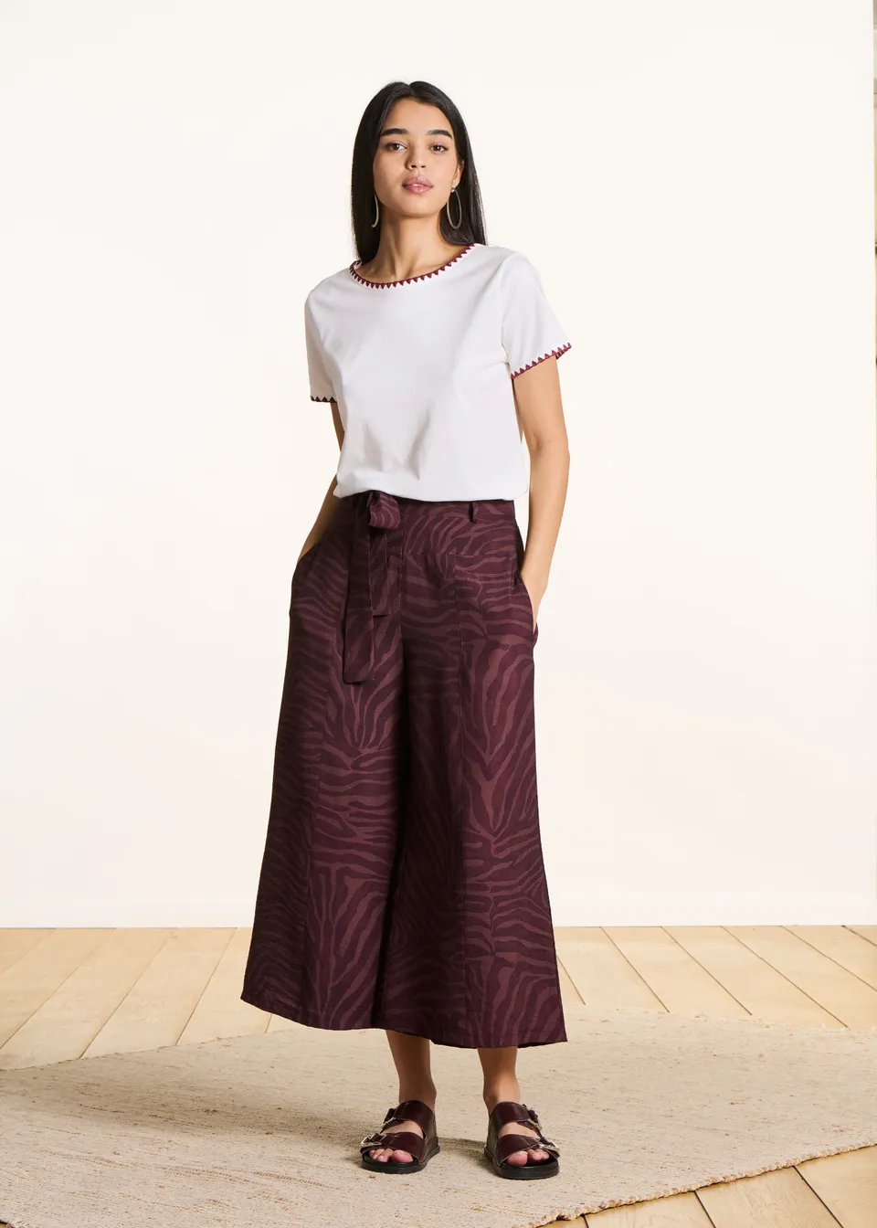 la-f-e-marabout-e-fari-7-8-hose-braun-animalprint-weit image 1