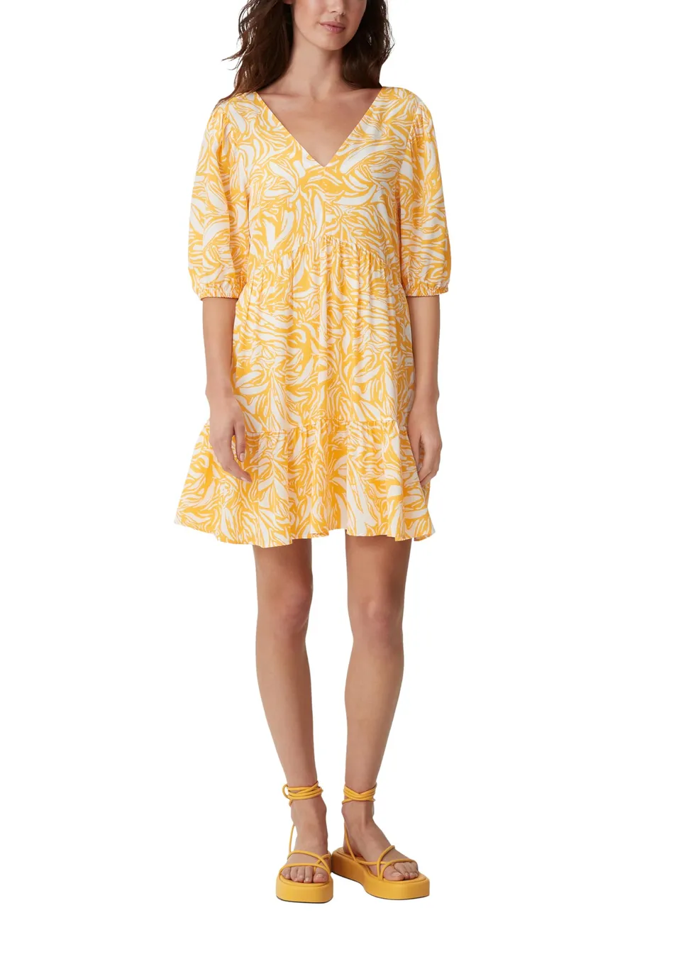 comma-stufenkleid-cr-pe-minikleid-gr-36-v-ausschnitt image 1