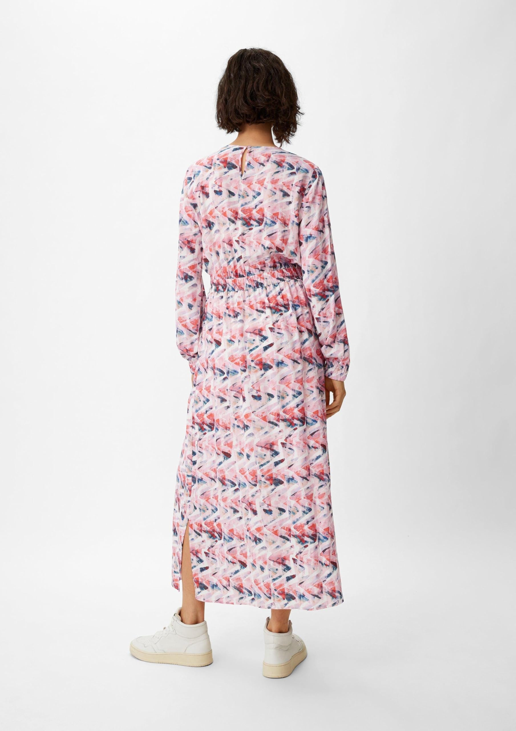 comma-maxi-kleid-damen-viskose-pfirsich-gr-38-langarm image 6