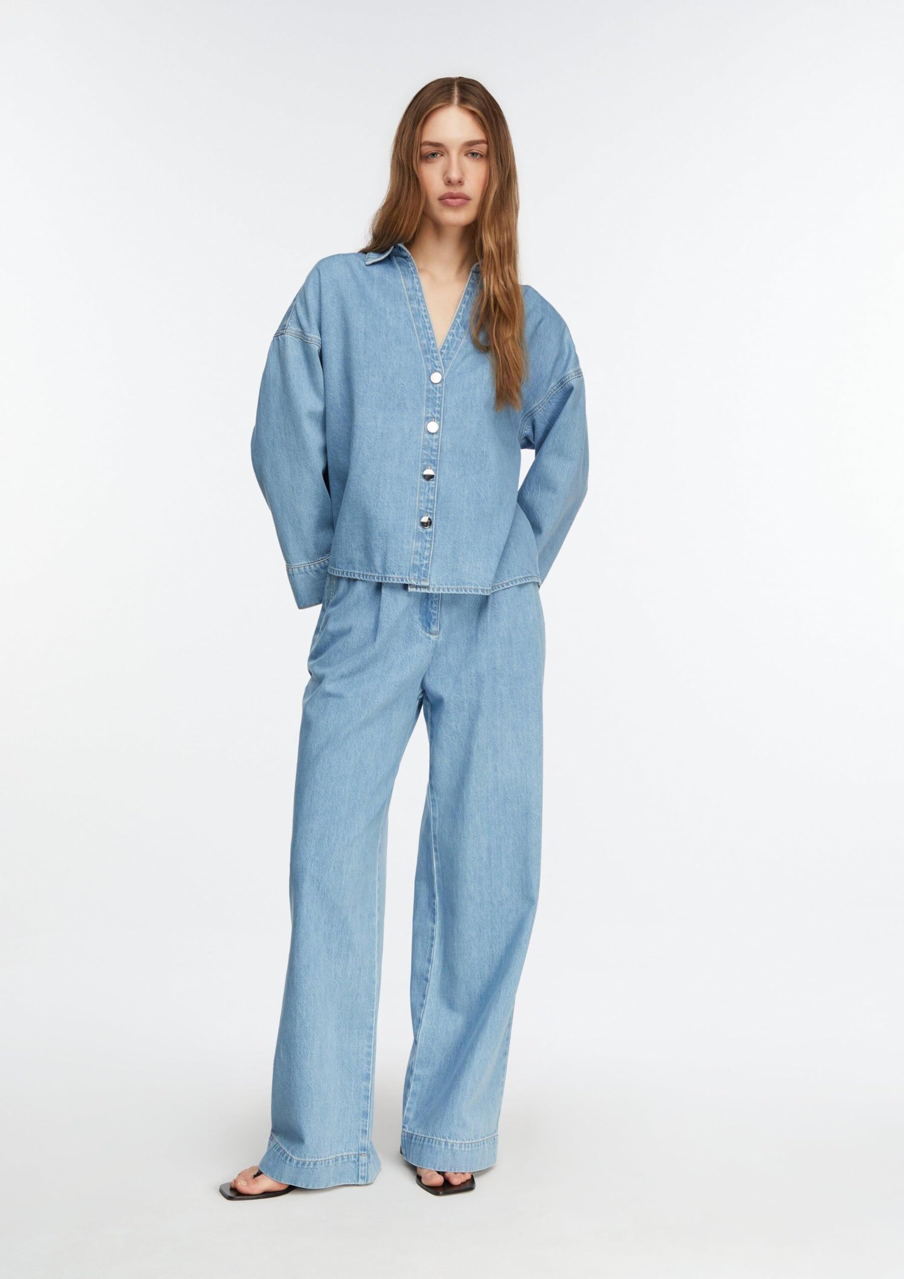 comma-wide-leg-jeans-high-rise-gr-38-damen-jeans image 7