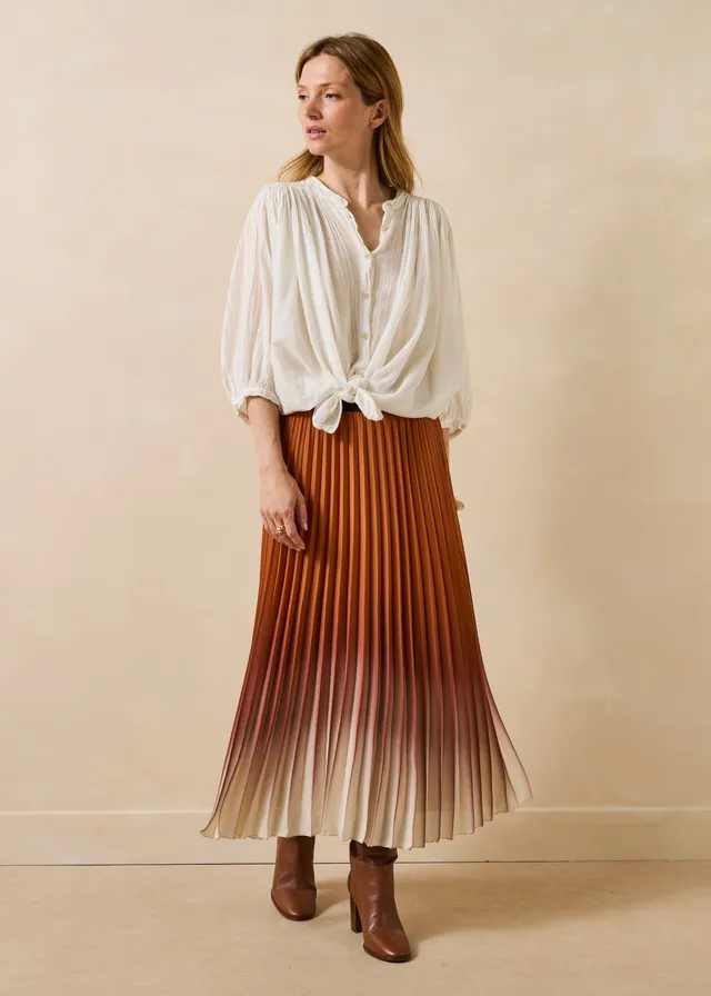 la-f-e-marabout-e-elynor-rock-braun-plissiert-tie-dye-lang image 1