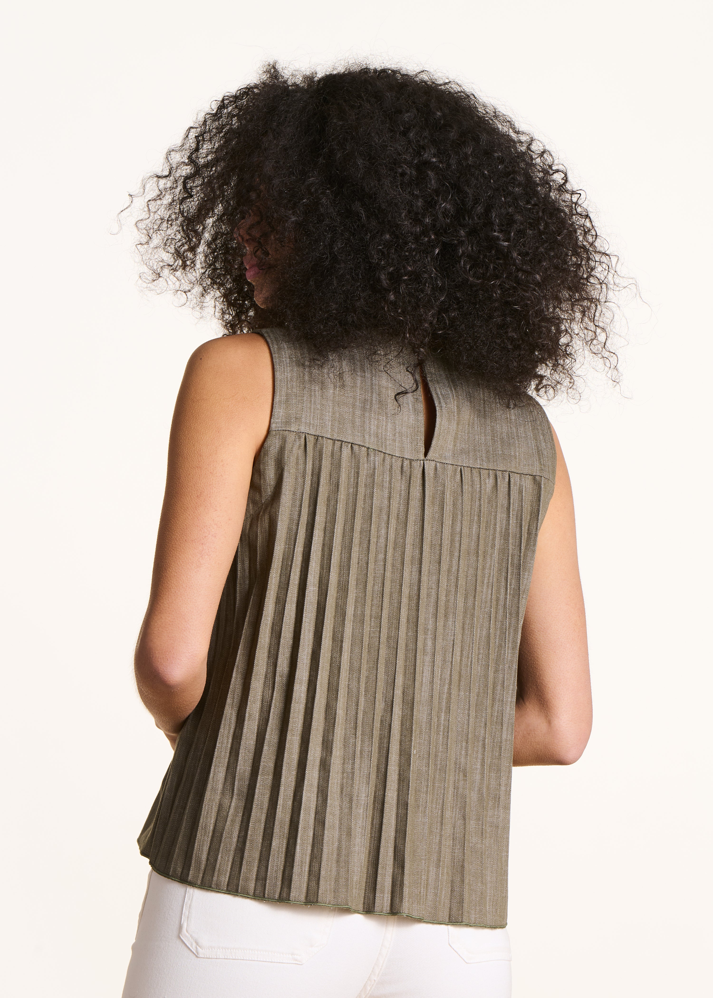 la-f-e-marabout-e-denzil-top-kaki-denim-damen image 3