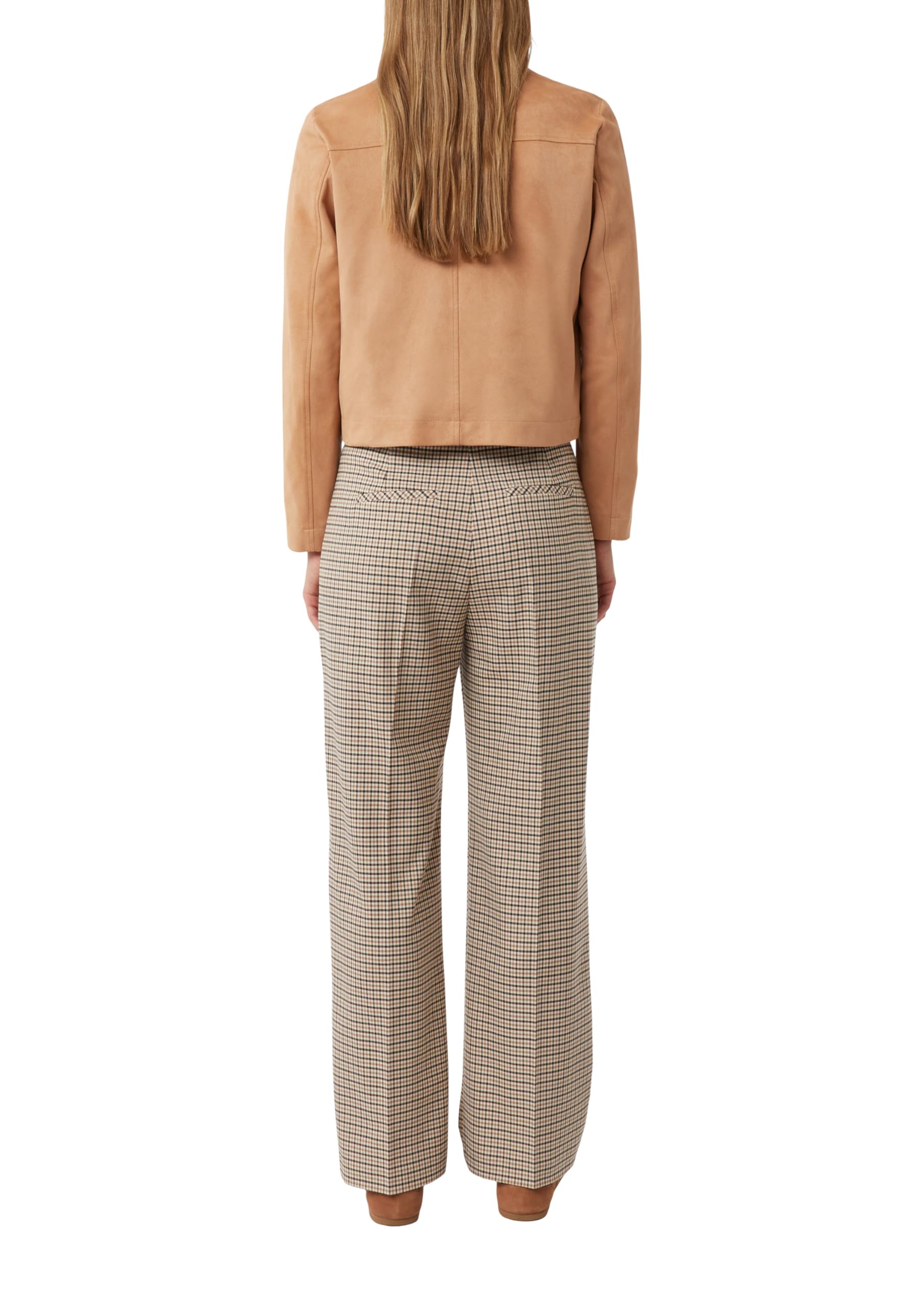 comma-veloursleder-imitat-jacke-gr-e-38-mit-rei-verschluss image 2