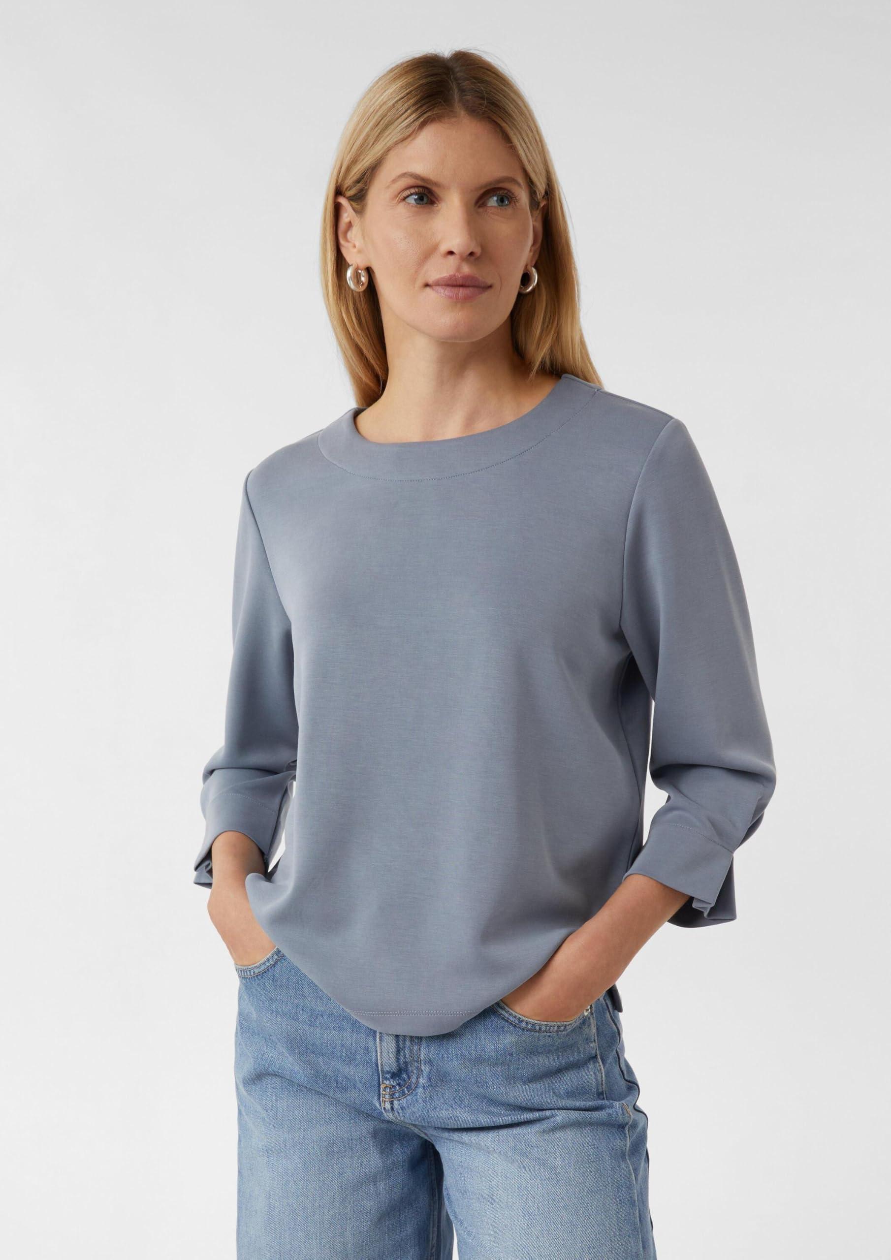 comma-sweatshirt-mit-3-4-rmeln-pullover-gr-42-weich image 6