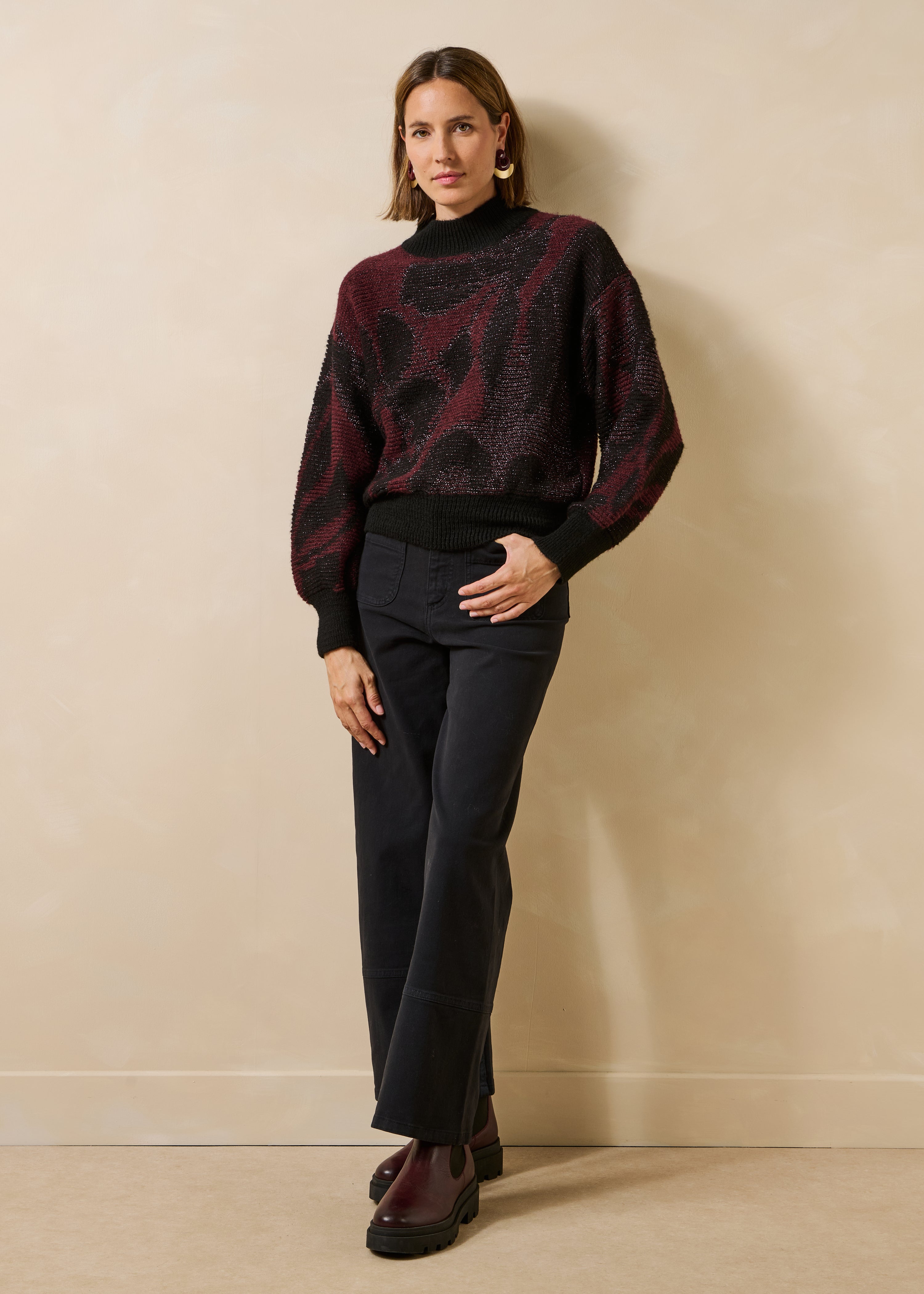 la-f-e-marabout-e-granada-pullover-jacquard-bordeaux-gr-1-3 image 2