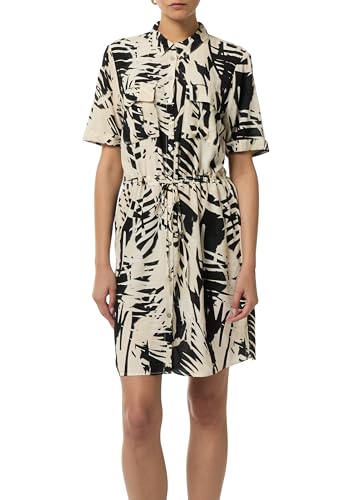 comma-kleid-mit-knopfleiste-hemdkragen-blusenkleid-40-schwarz image 7
