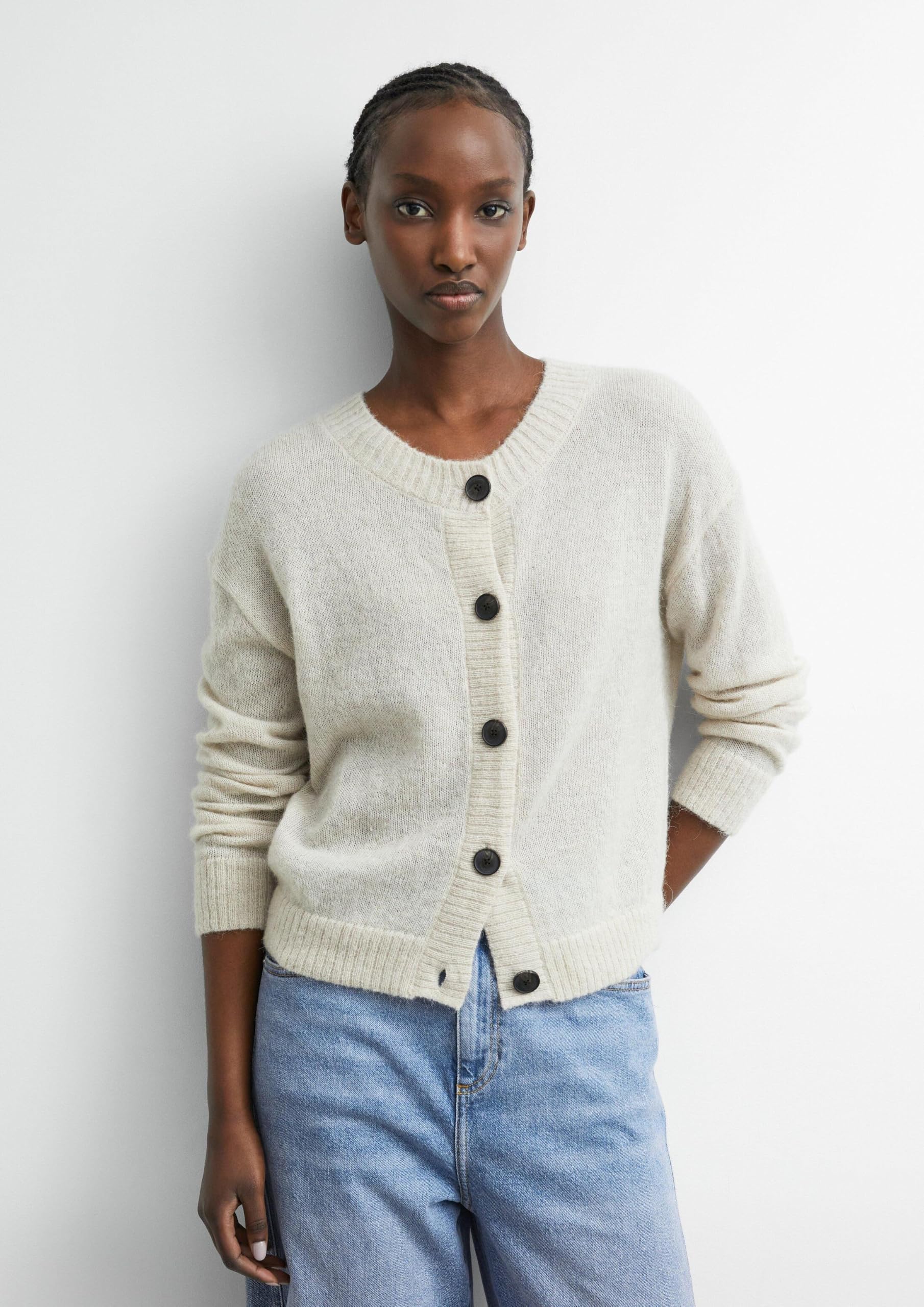 comma-jackets-strickjacke-alpaka-mix-gr-e-34-rundhals image 6