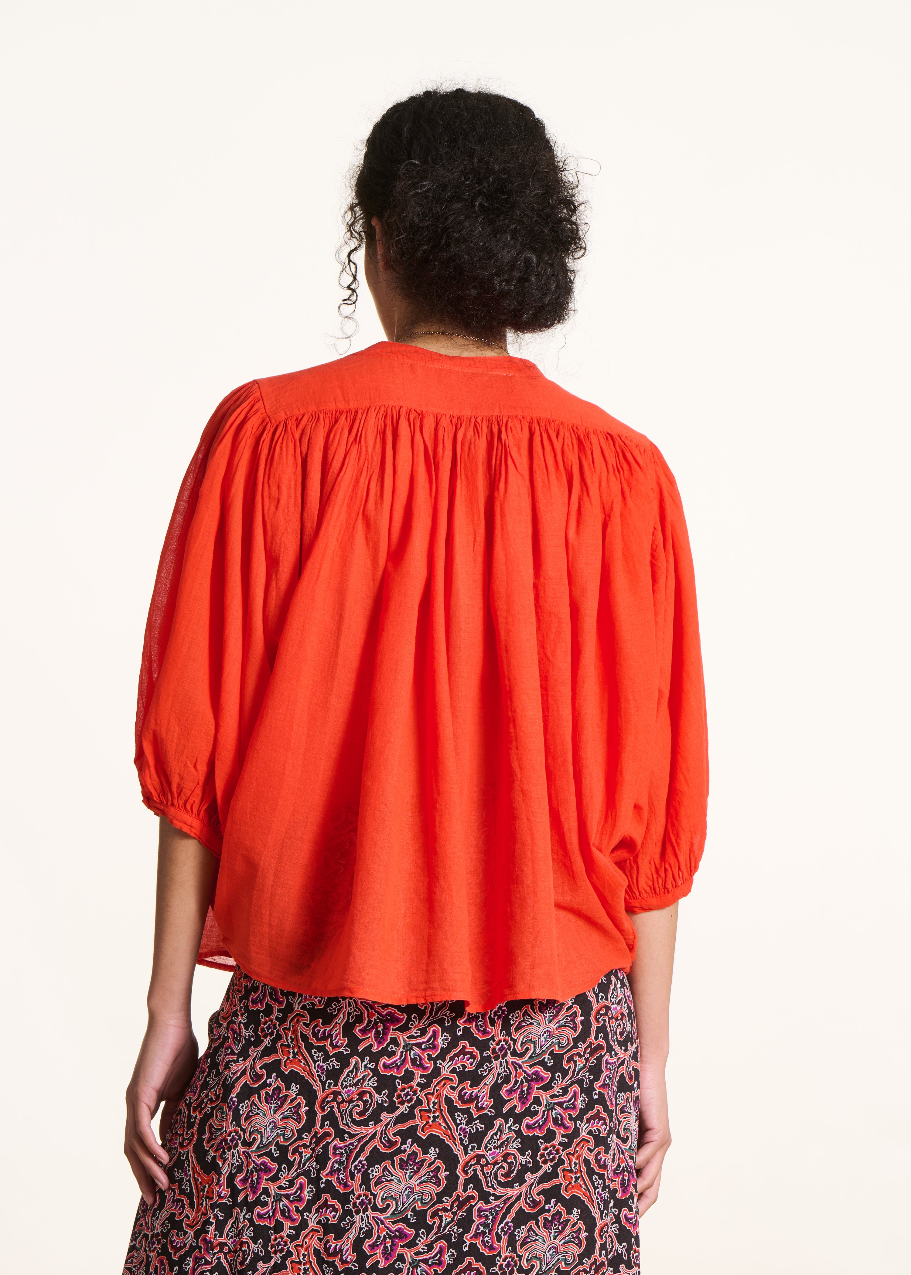 la-f-e-marabout-e-chemises-bluse-douwina-baumwollvoile-orange image 4