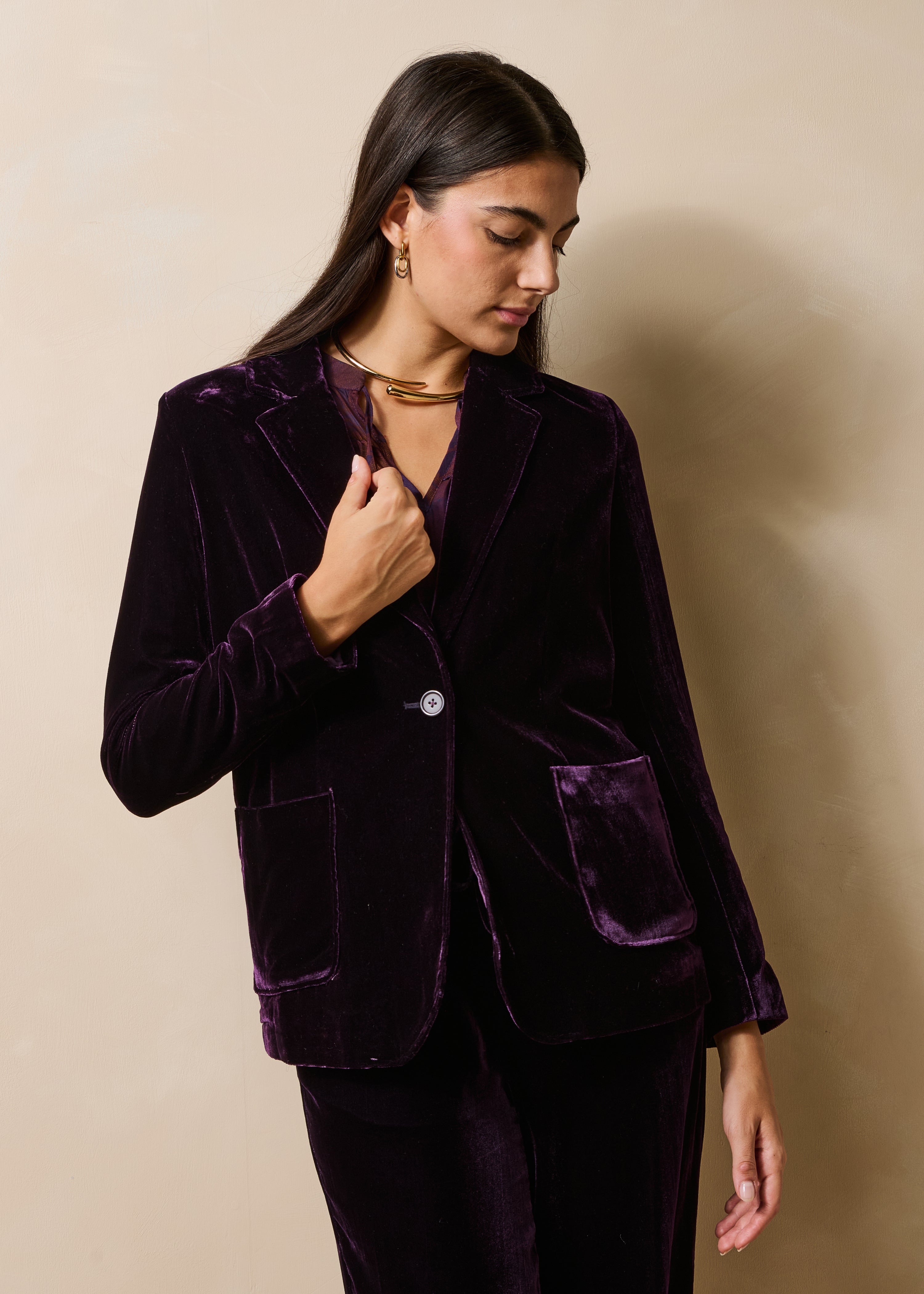 la-f-e-marabout-e-belina-blazer-samt-bordeaux-34-44 image 1