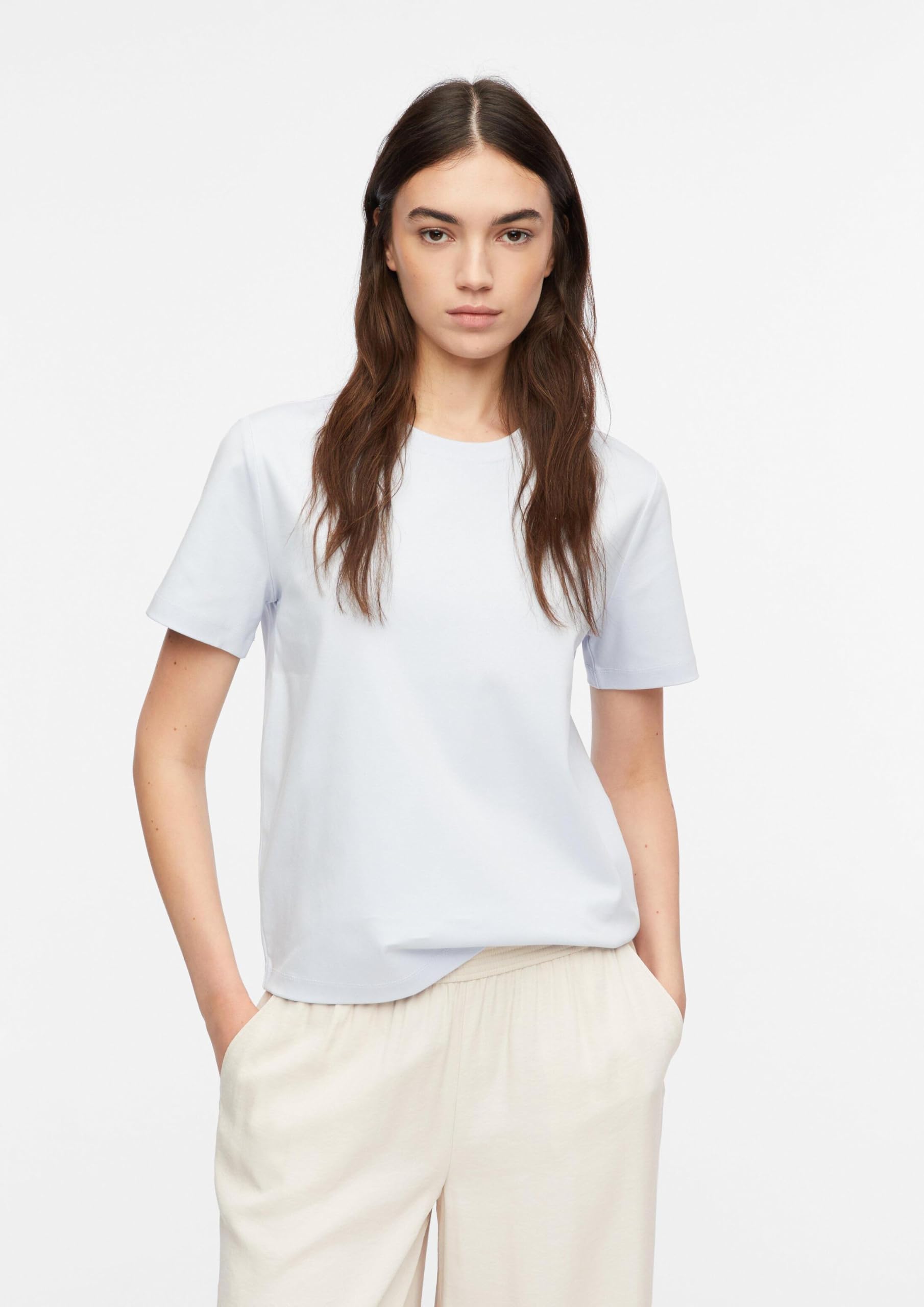 comma-basic-t-shirt-damen-top-baumwolle image 6