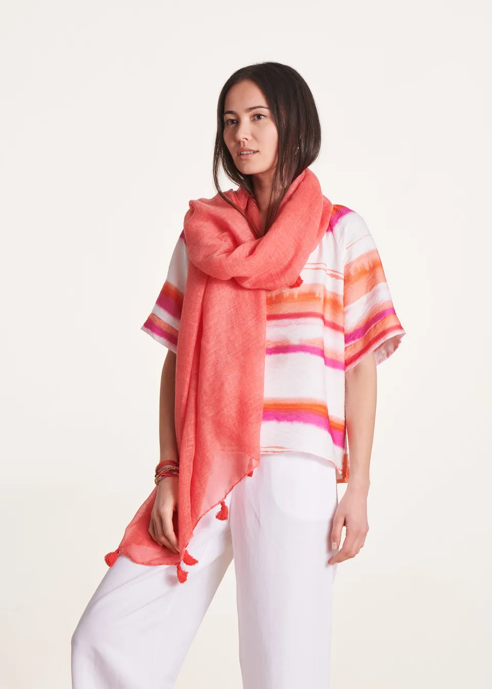 la-f-e-marabout-e-pinata-foulard-sunrise-koralle-tu image 1