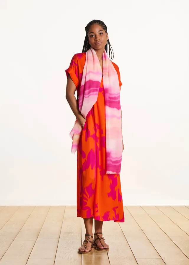 la-f-e-marabout-e-tuch-rosa-streifen-tie-dye-tu image 1