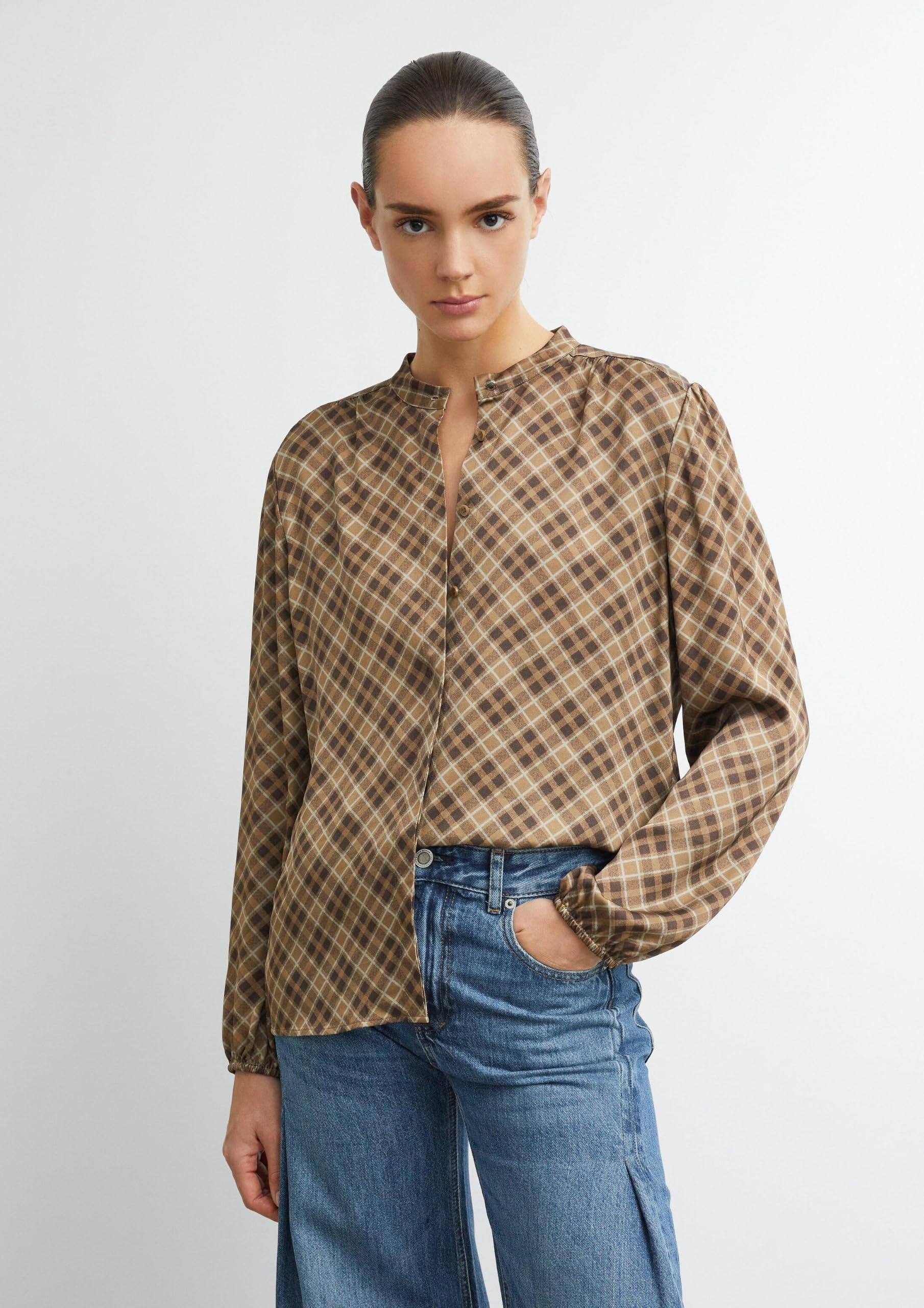 comma-blouses-bluse-all-over-print-gr-32-viskose image 6